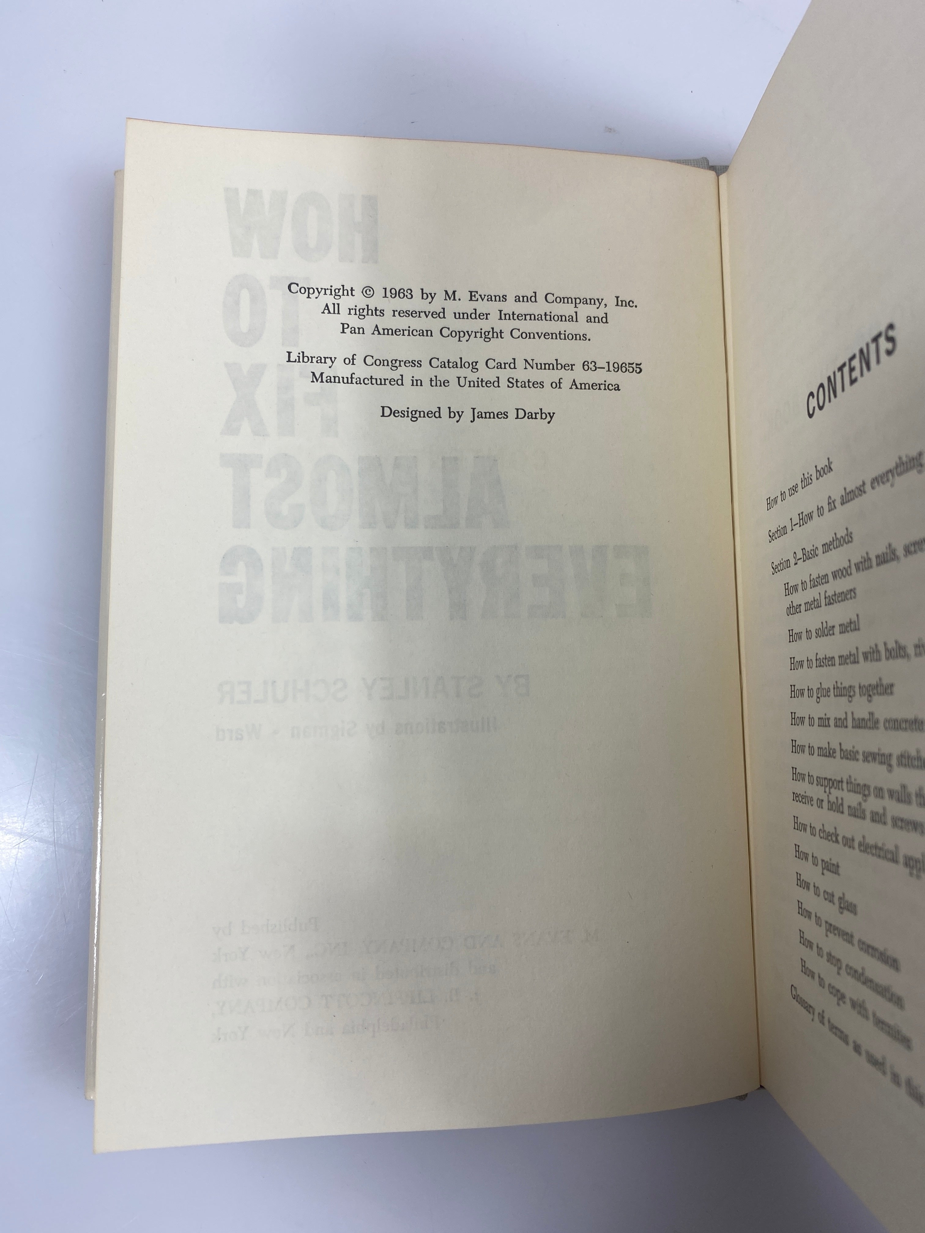 How to Fix Almost Anything by Schuler 1963 HCDJ