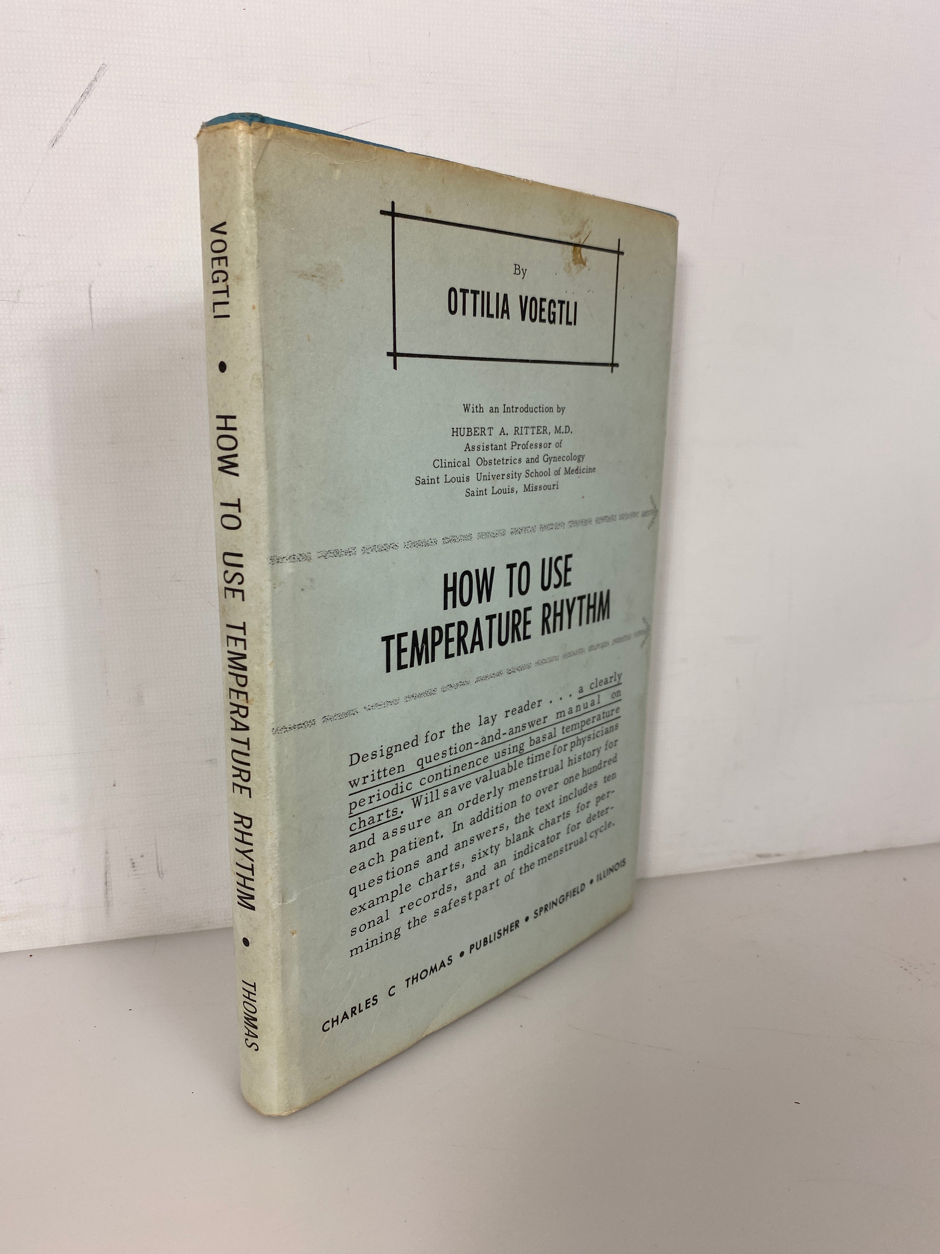 How to Use Temperature Rhythm by Ottilia Voegtli w Charts 1966 Vintage HC DJ