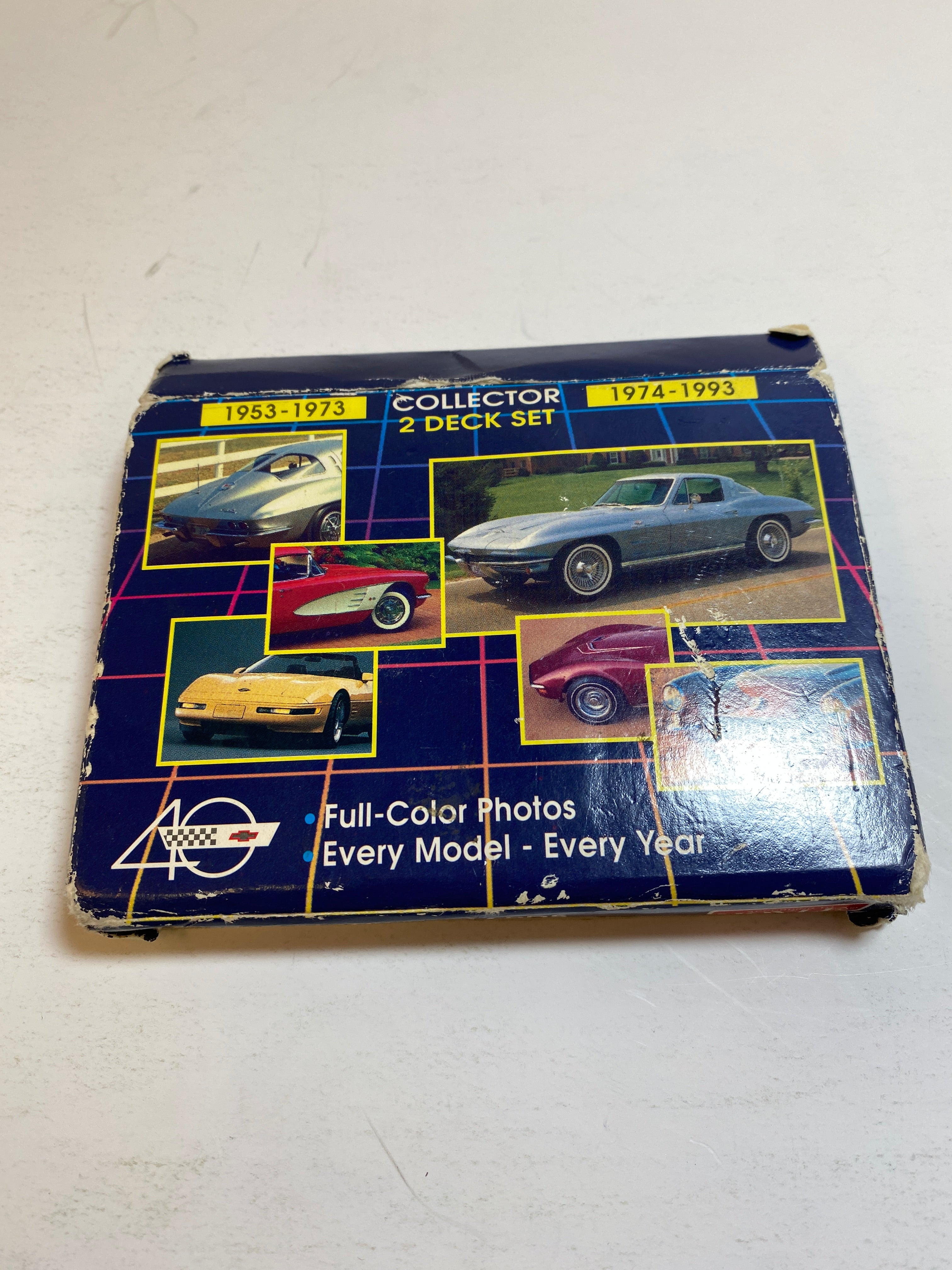 Hoyle Corvette Collector 2 Deck Playing Card Set 1953-1993 Sealed