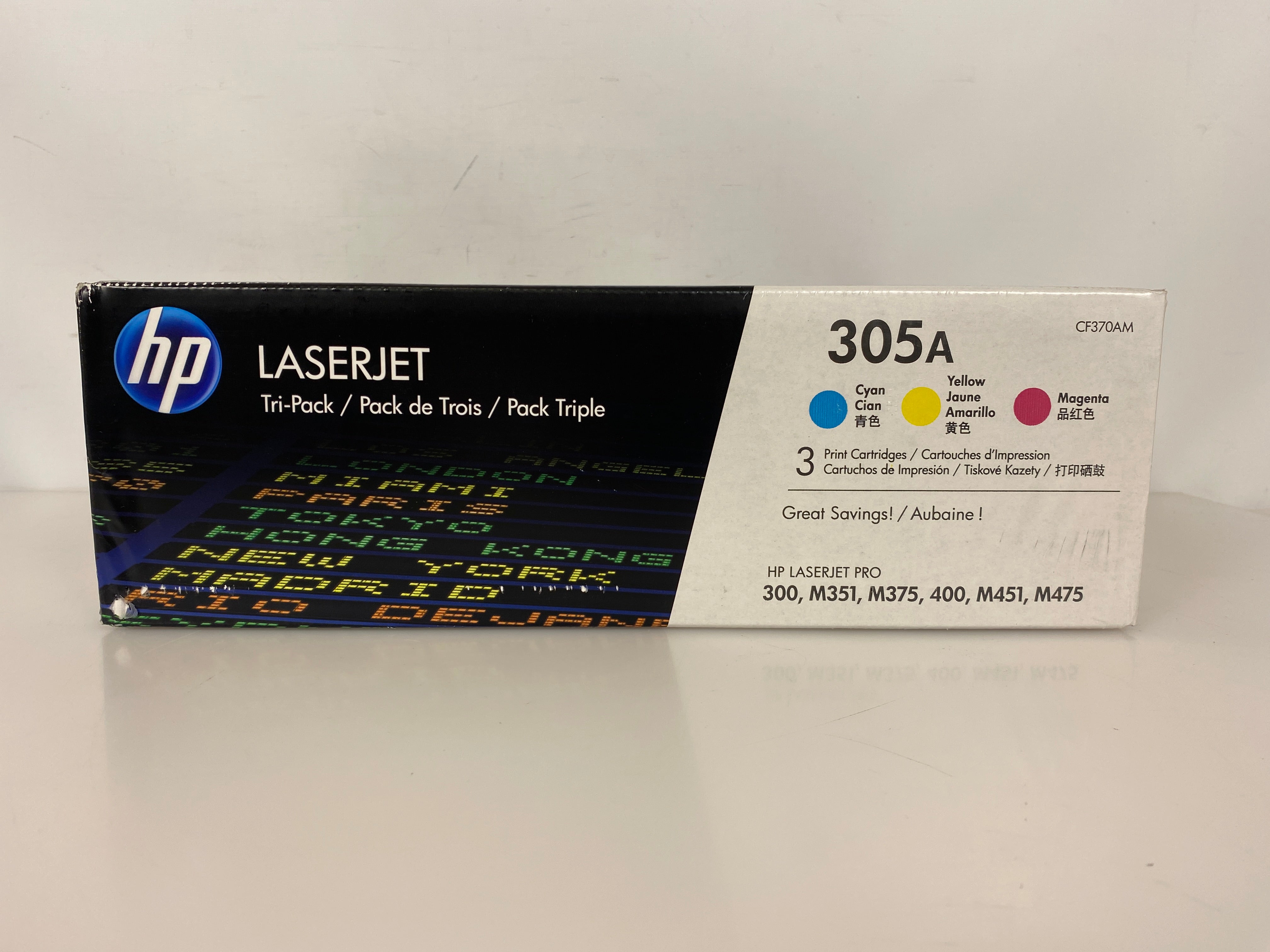 HP 305A LaserJet Toner Cartridges Cyan/Yellow/Magenta Set of 3 *New*