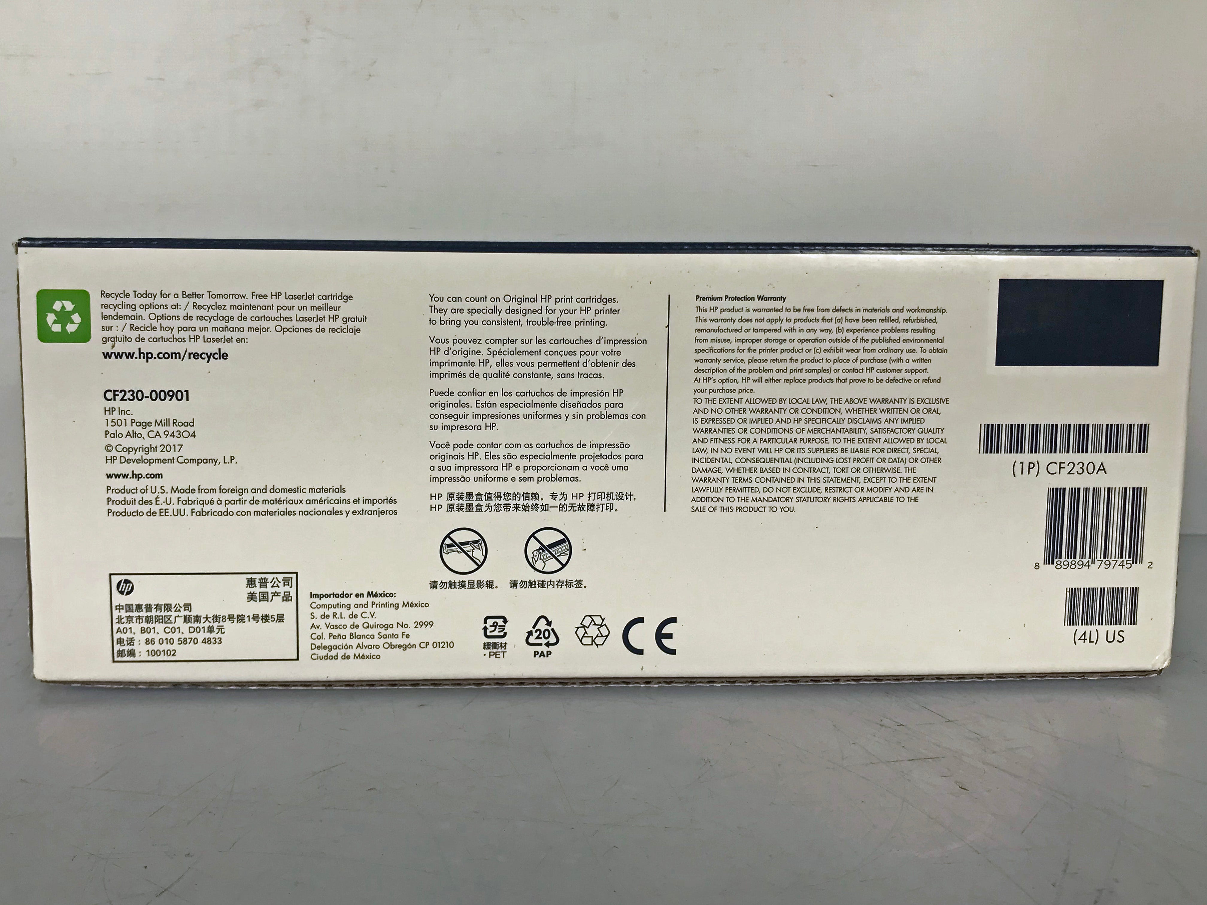 HP 30A CF230A Black Toner Cartridge