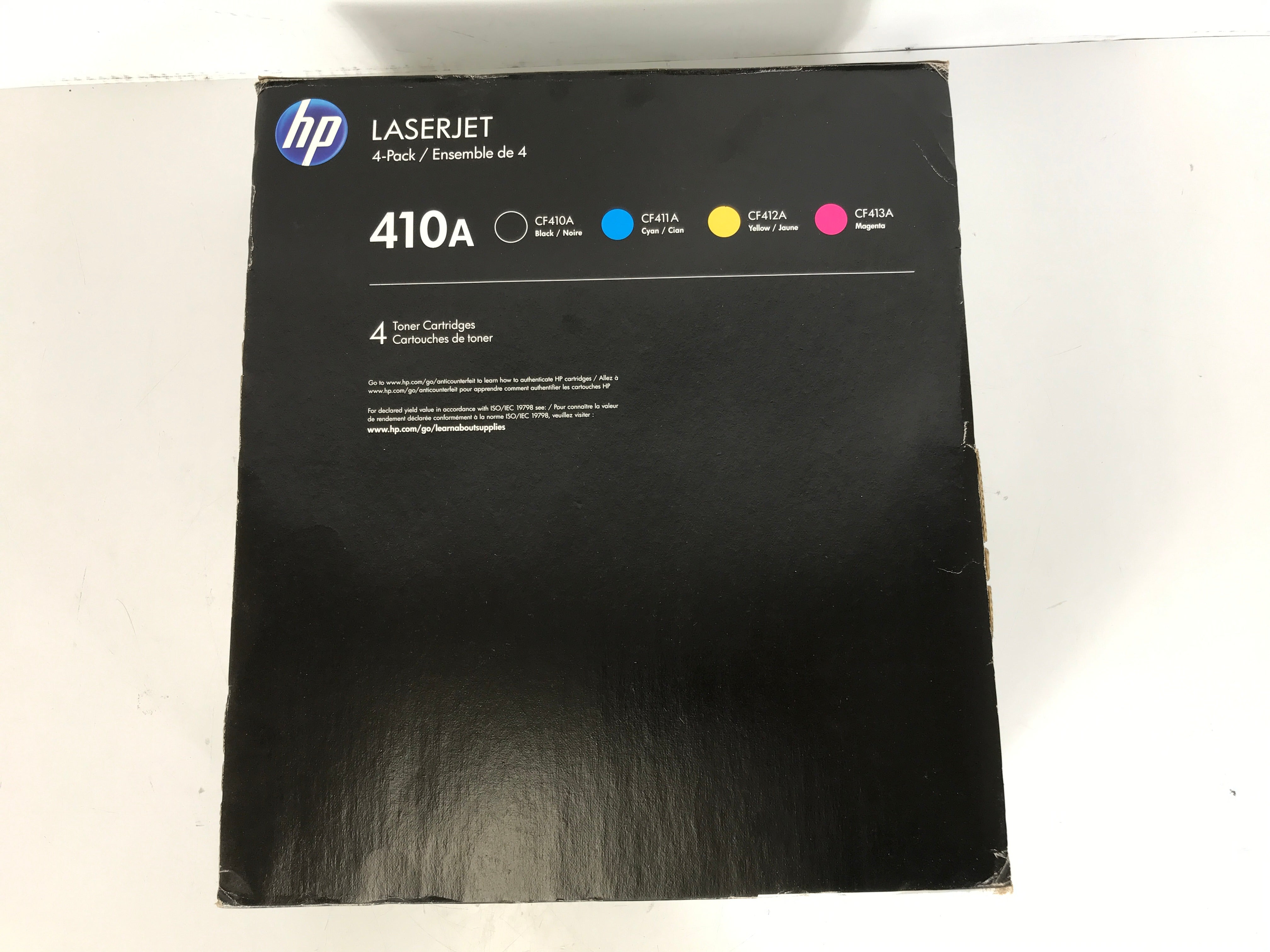 HP 410A 4-Pack Black, Cyan, Magenta, Yellow Toner Cartridge *New*