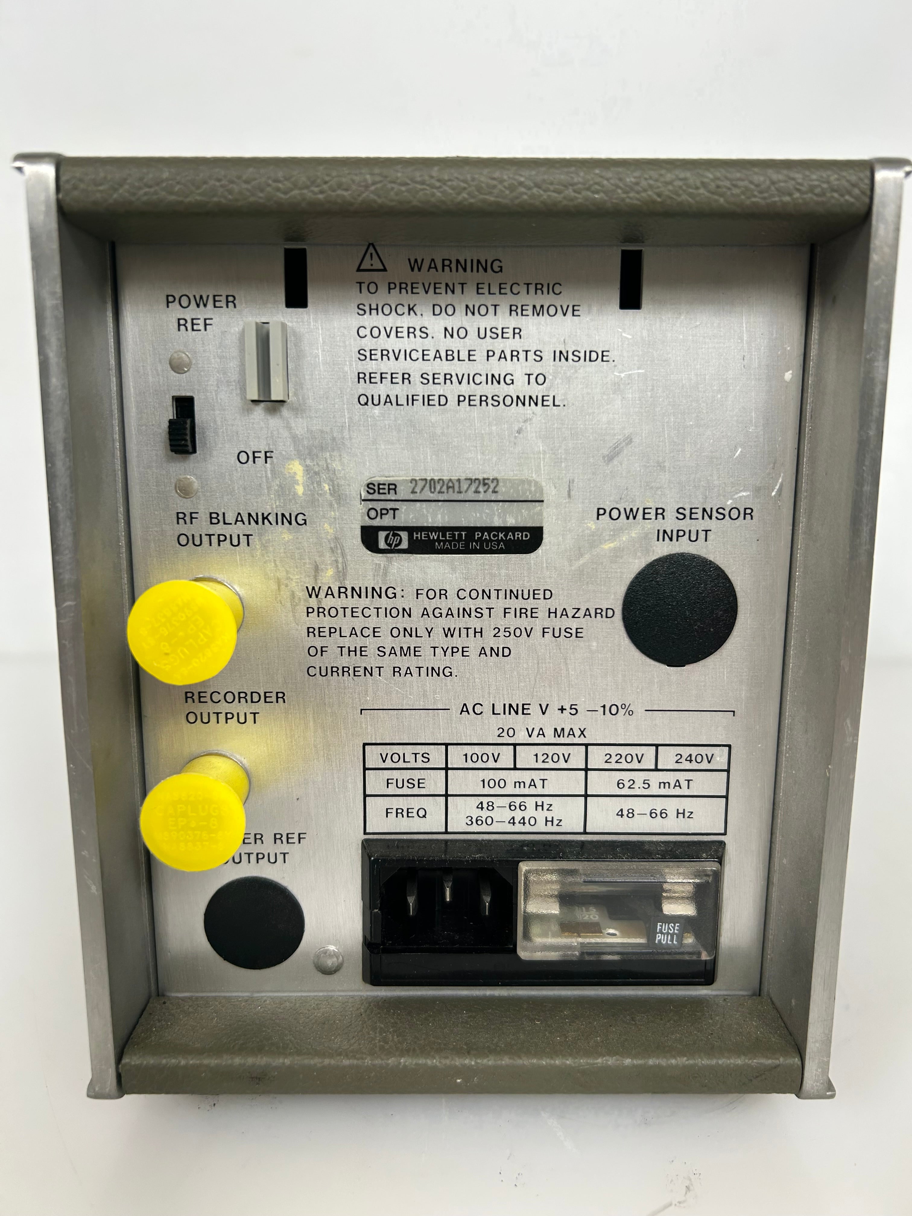 HP 435B Analog Power Meter
