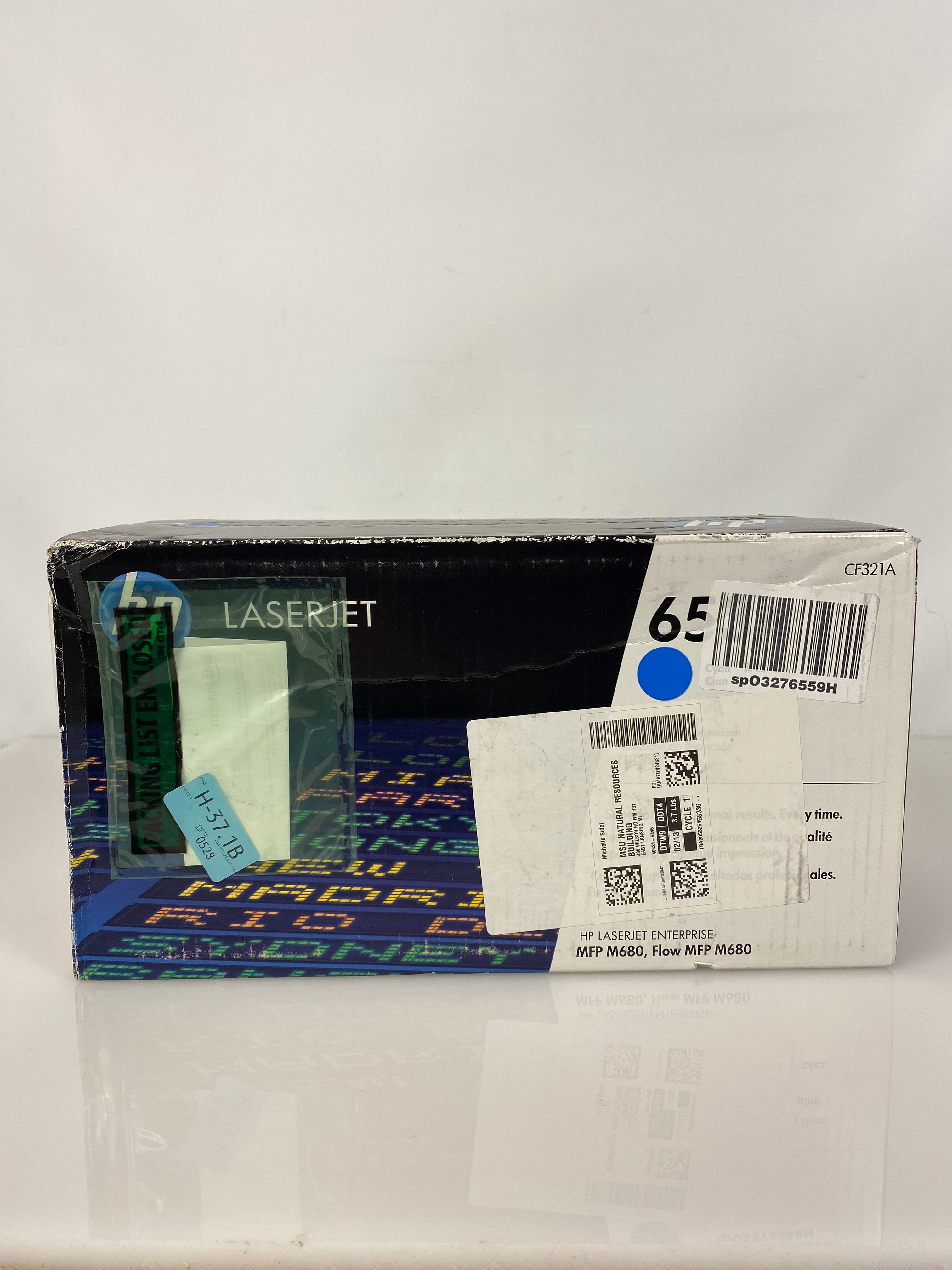 HP 653A CF321A Cyan Toner Cartridge