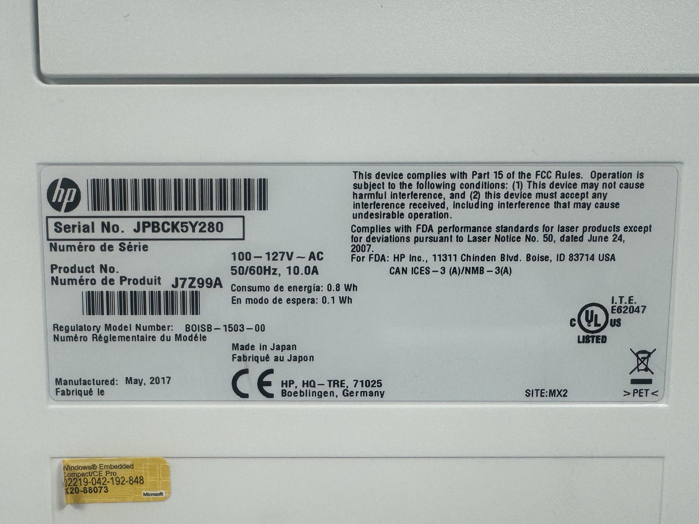 HP LaserJet Enterprise Laser Printer M652