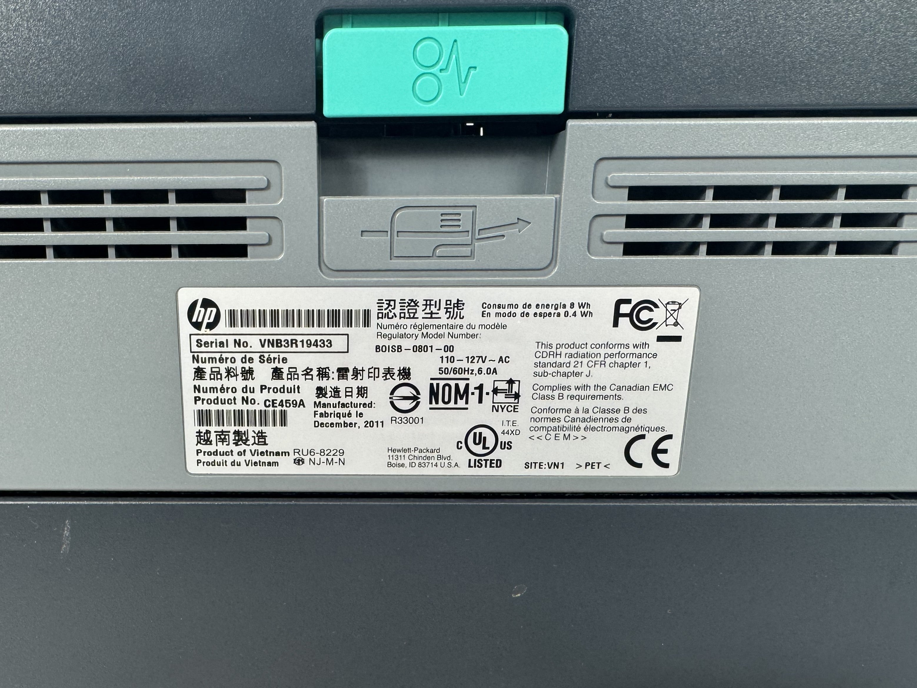 HP LaserJet P2055dn Printer