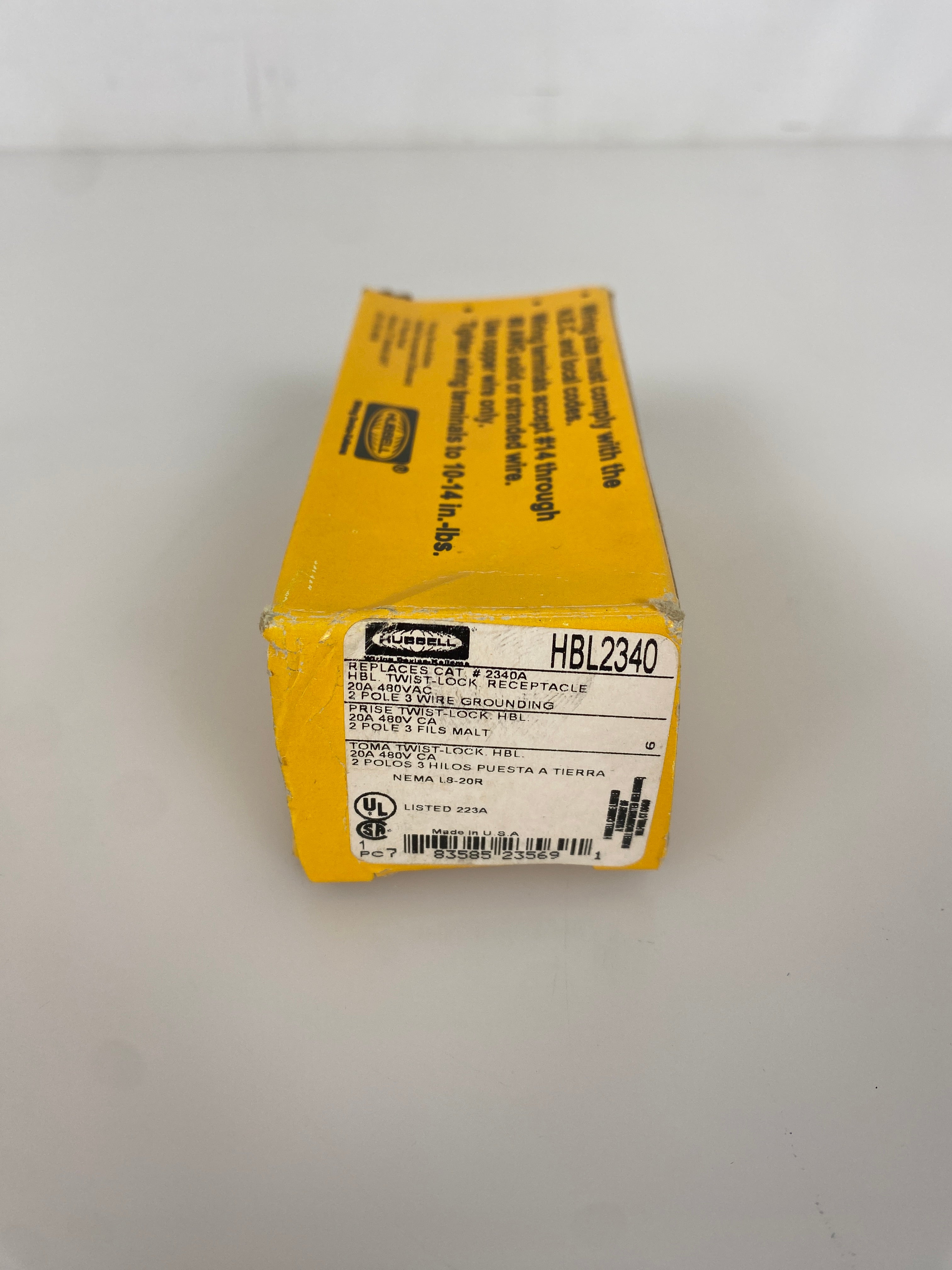Hubbell HBL2340 Twist Lock Receptacle