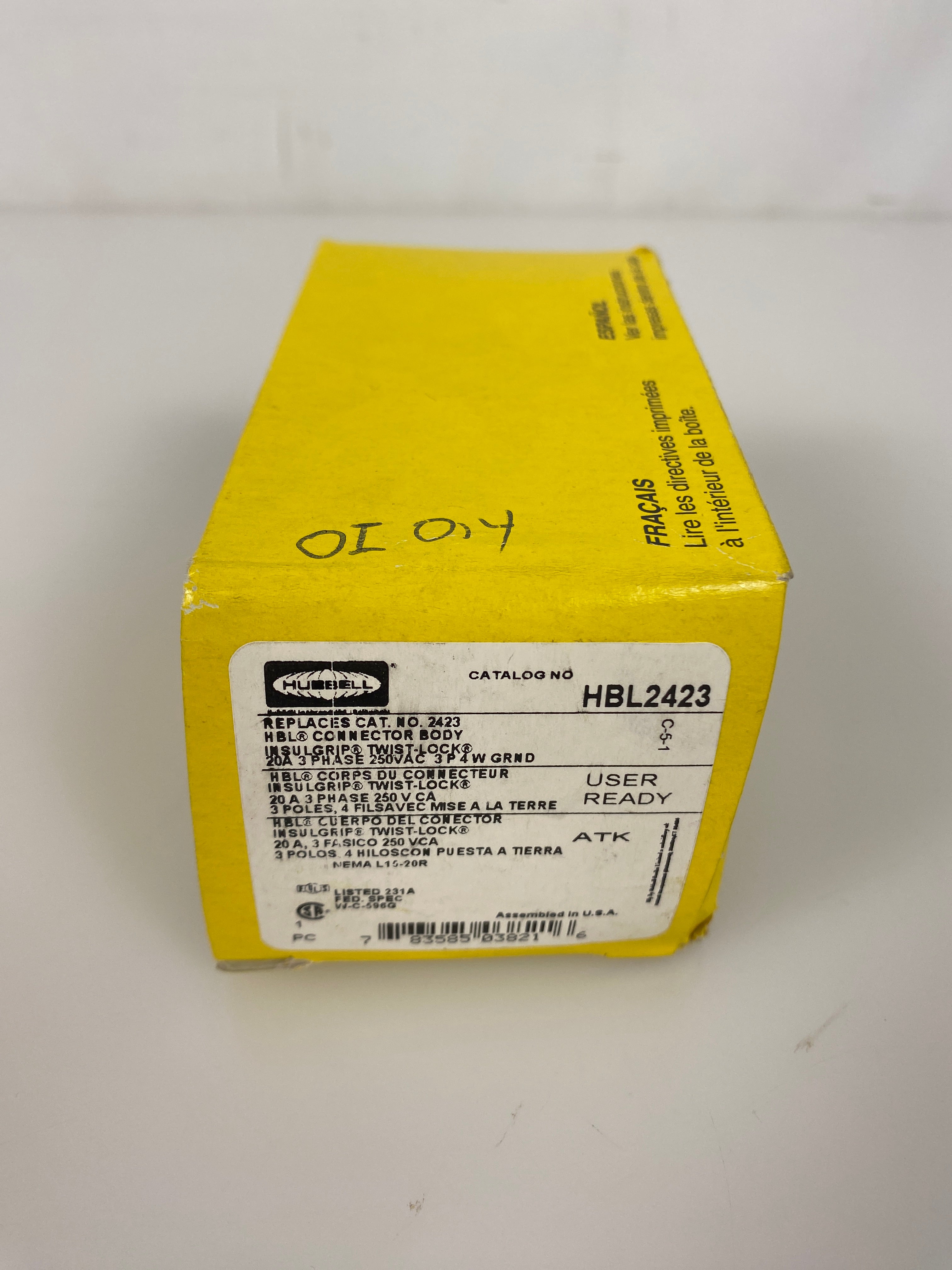 Hubbell HBL2423 Twist Lock Connector L15-20R