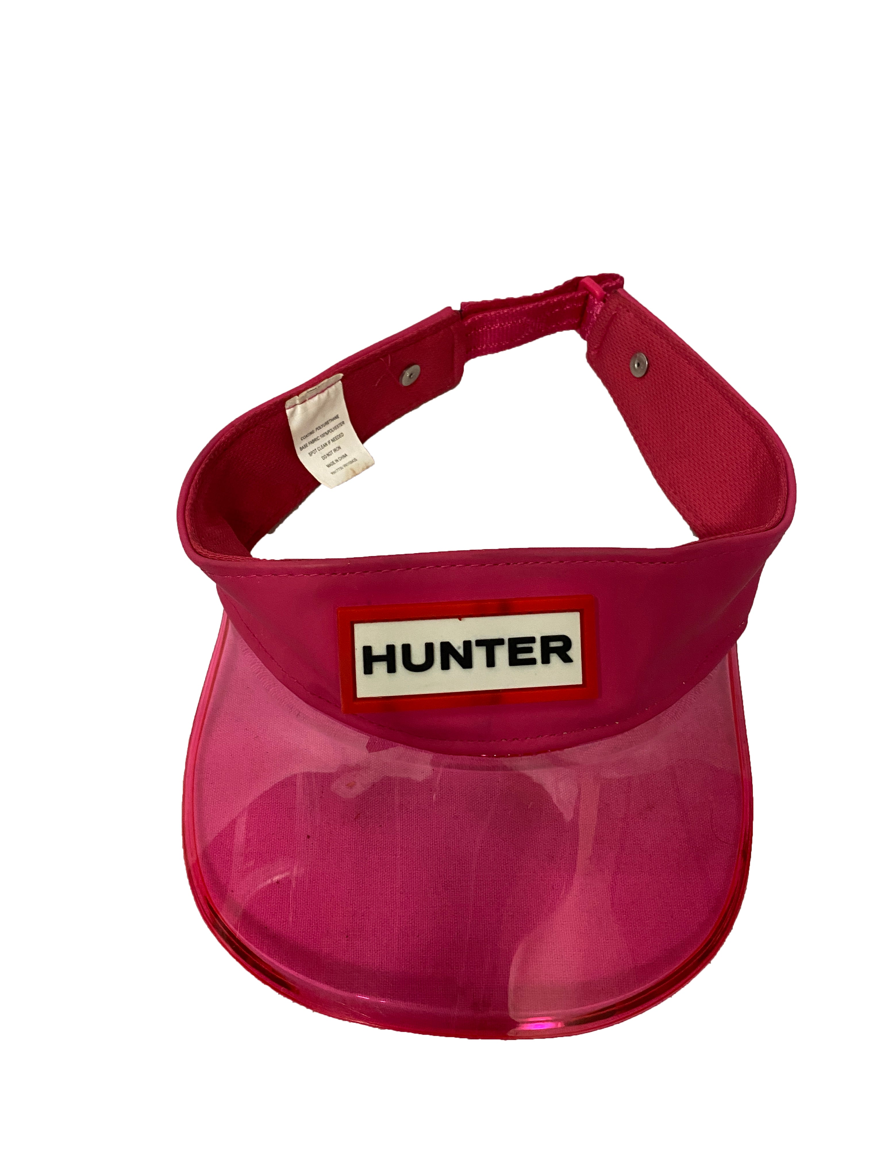 Hunter for Target Hot Pink Clear Visor w/ Adjustable Strap