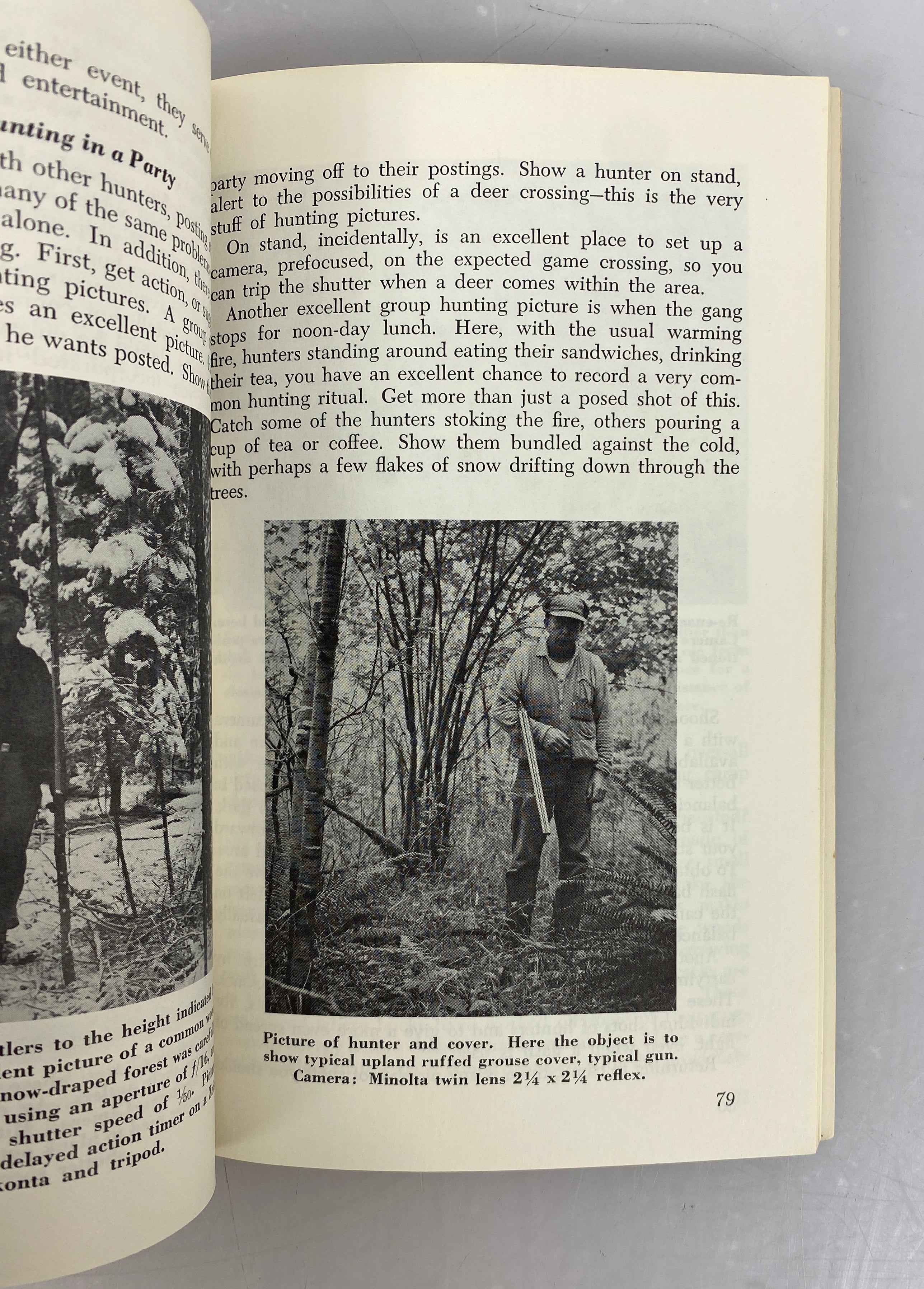 Hunting with Camera and Binoculars by Francis Sell 1970 3rd Printing Vintage SC