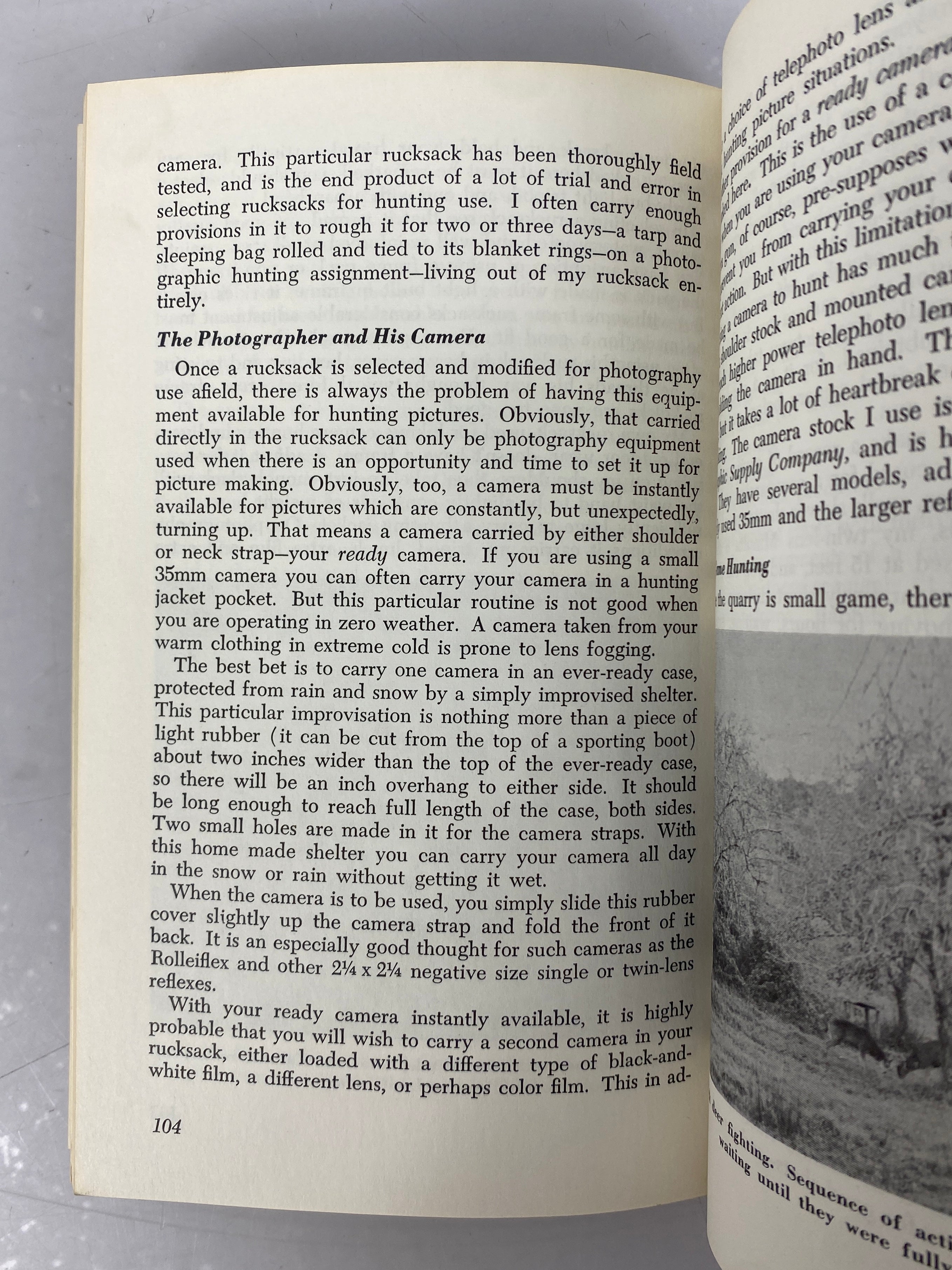 Hunting with Camera and Binoculars by Francis Sell 1970 3rd Printing Vintage SC