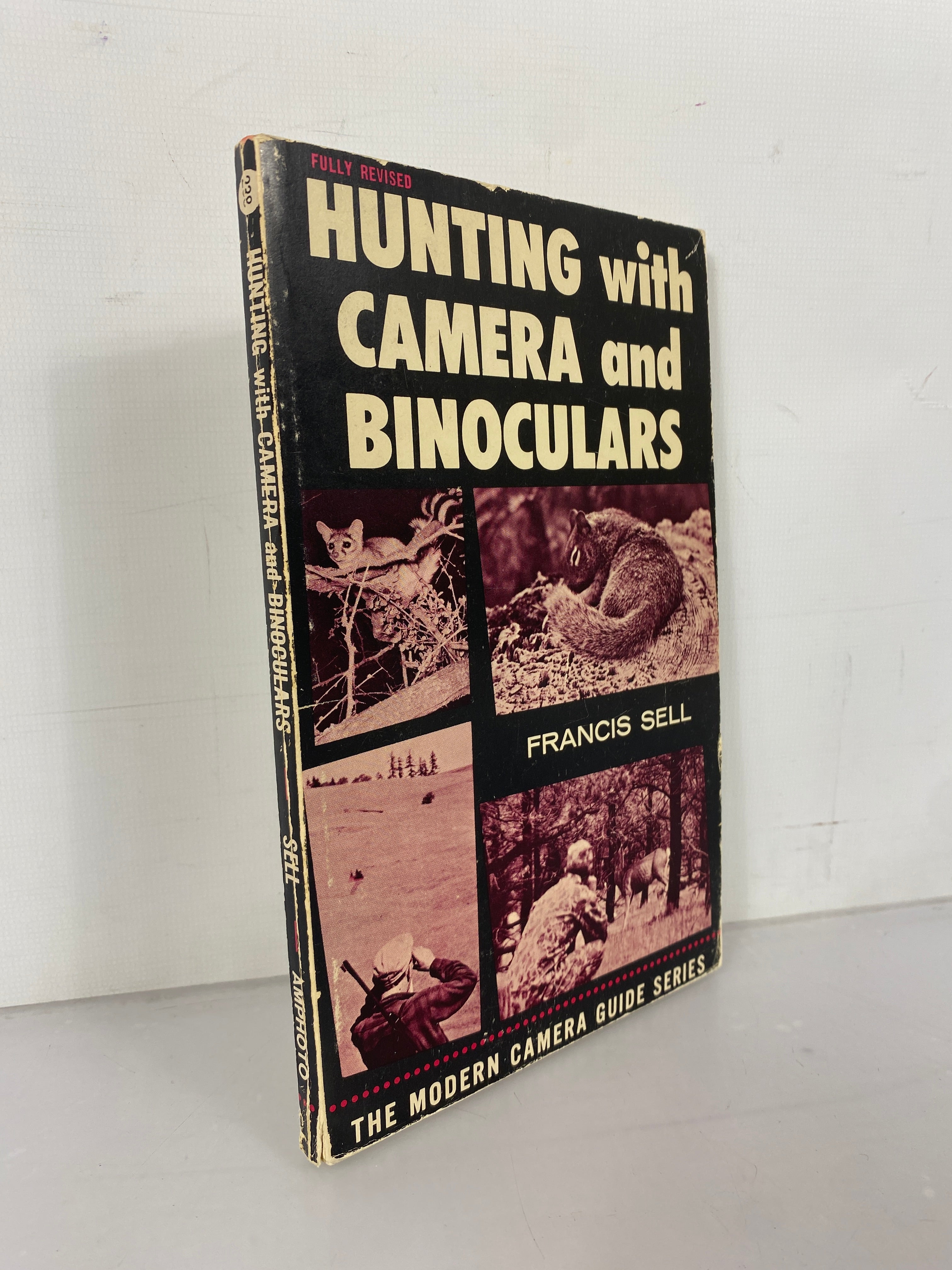 Hunting with Camera and Binoculars by Francis Sell 1970 3rd Printing Vintage SC