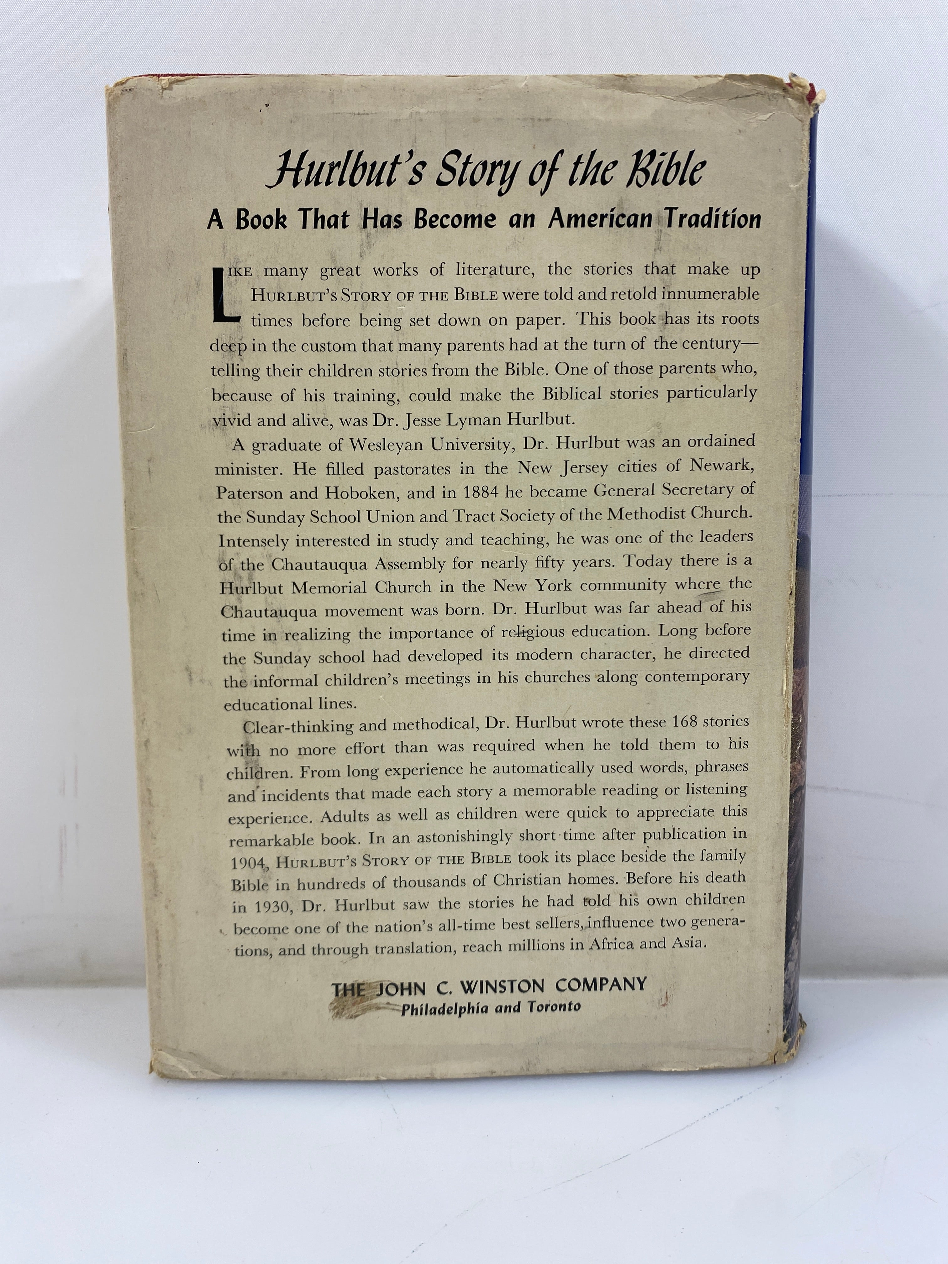 Hurlbut's Story of the Bible For Young and Old 1952 HCDJ