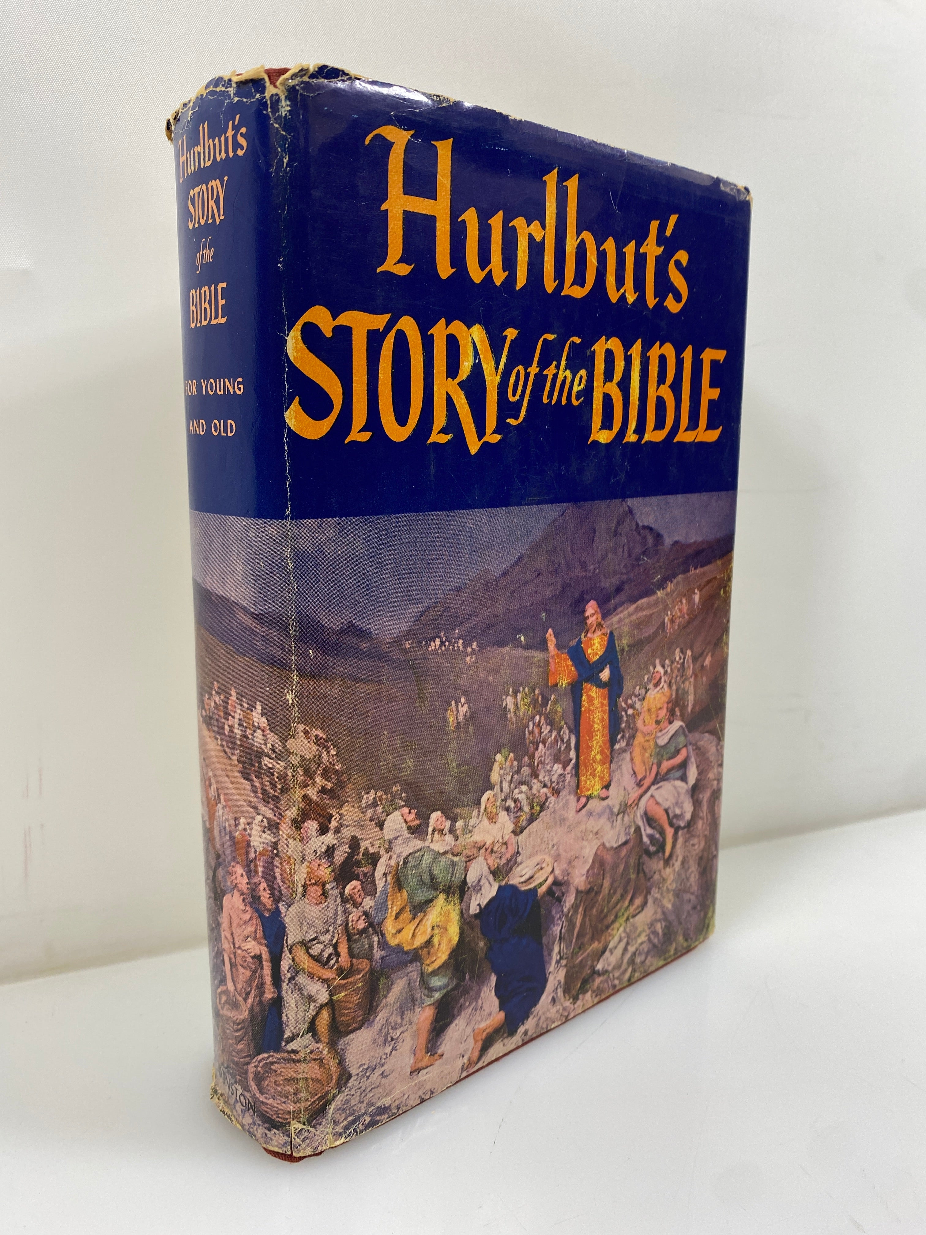 Hurlbut's Story of the Bible For Young and Old 1952 HCDJ