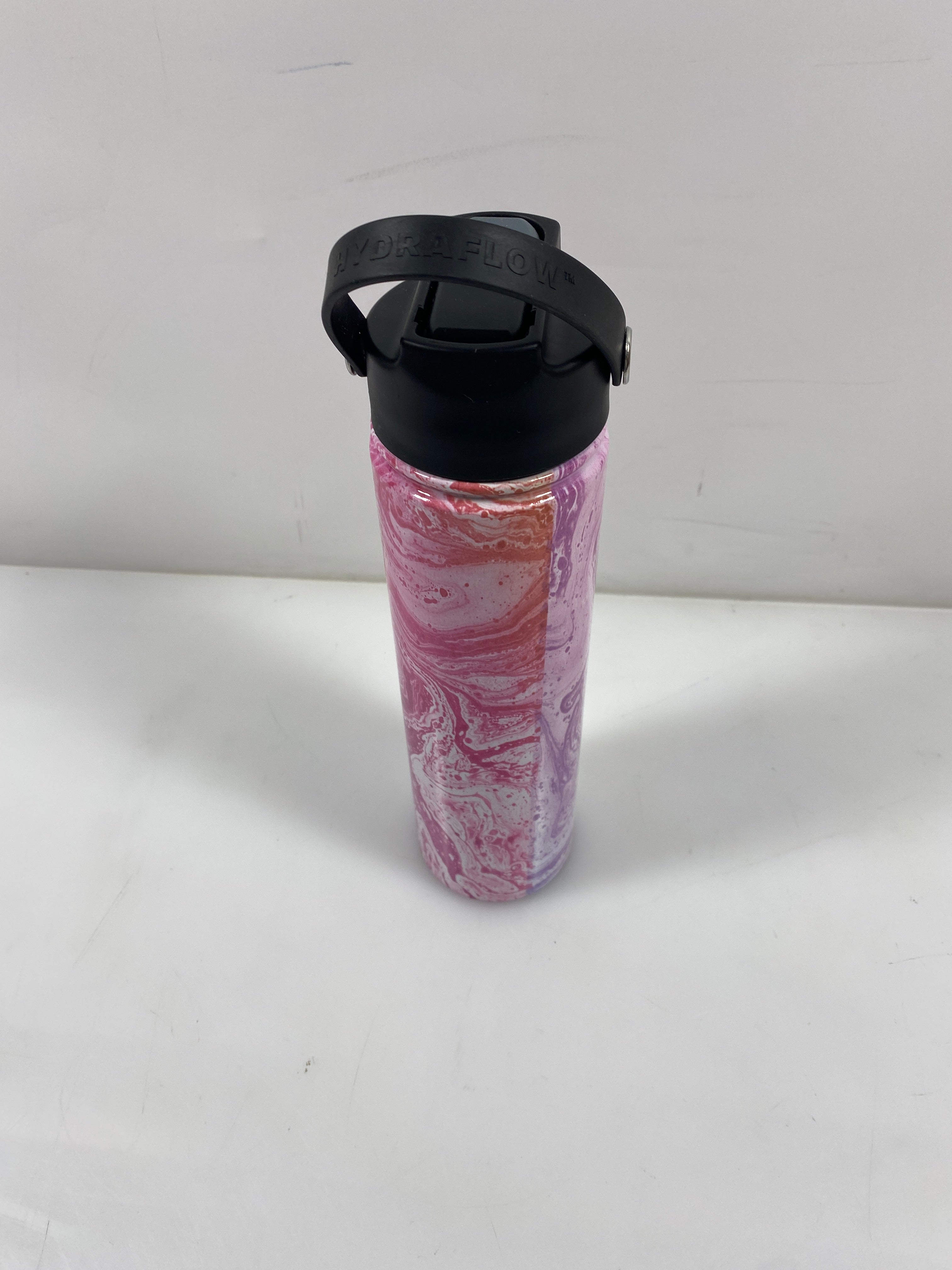 Hydraflow Pink and Purple Straw Water Bottle 25oz