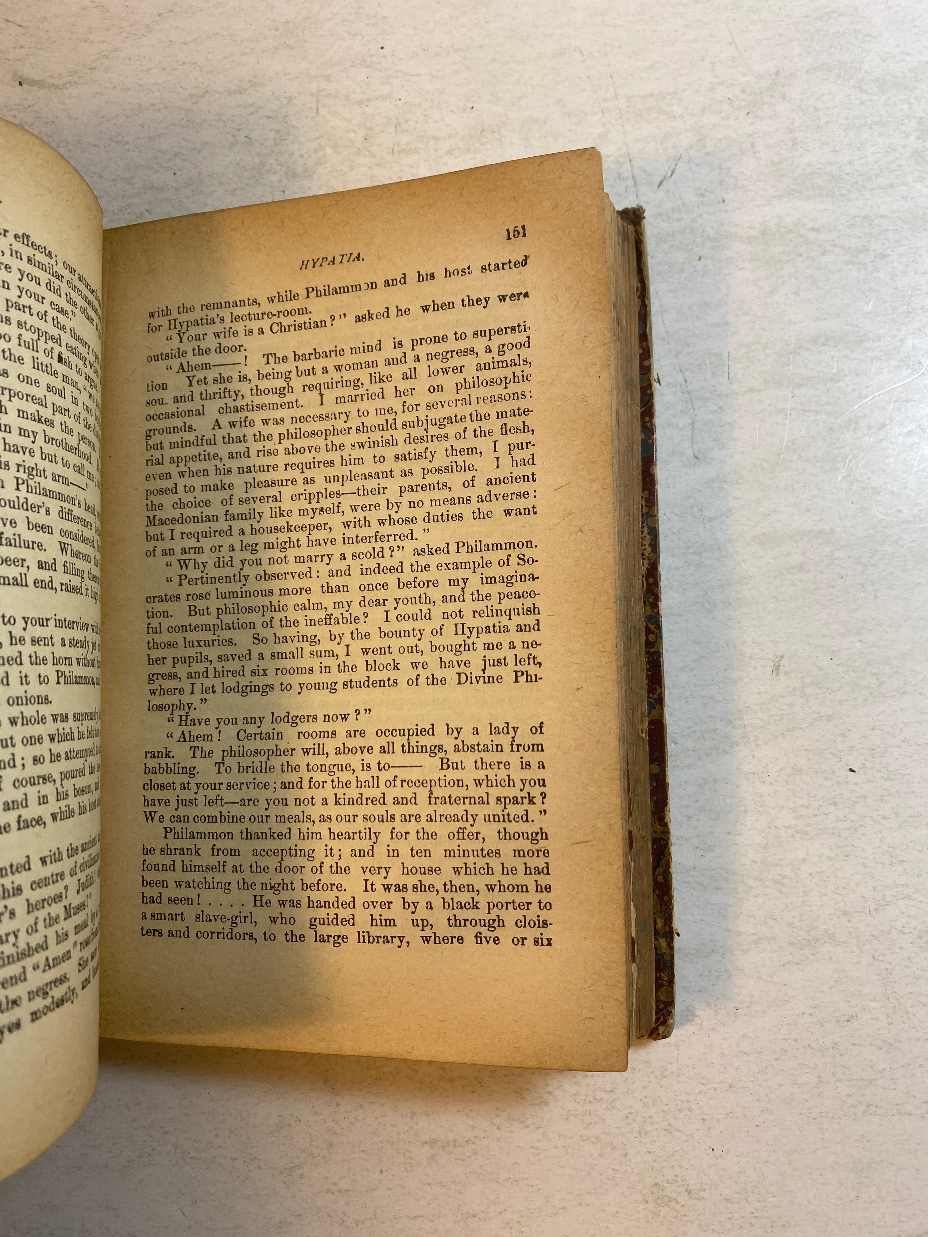 Hypatia Charles Kingsley Antique HC Book