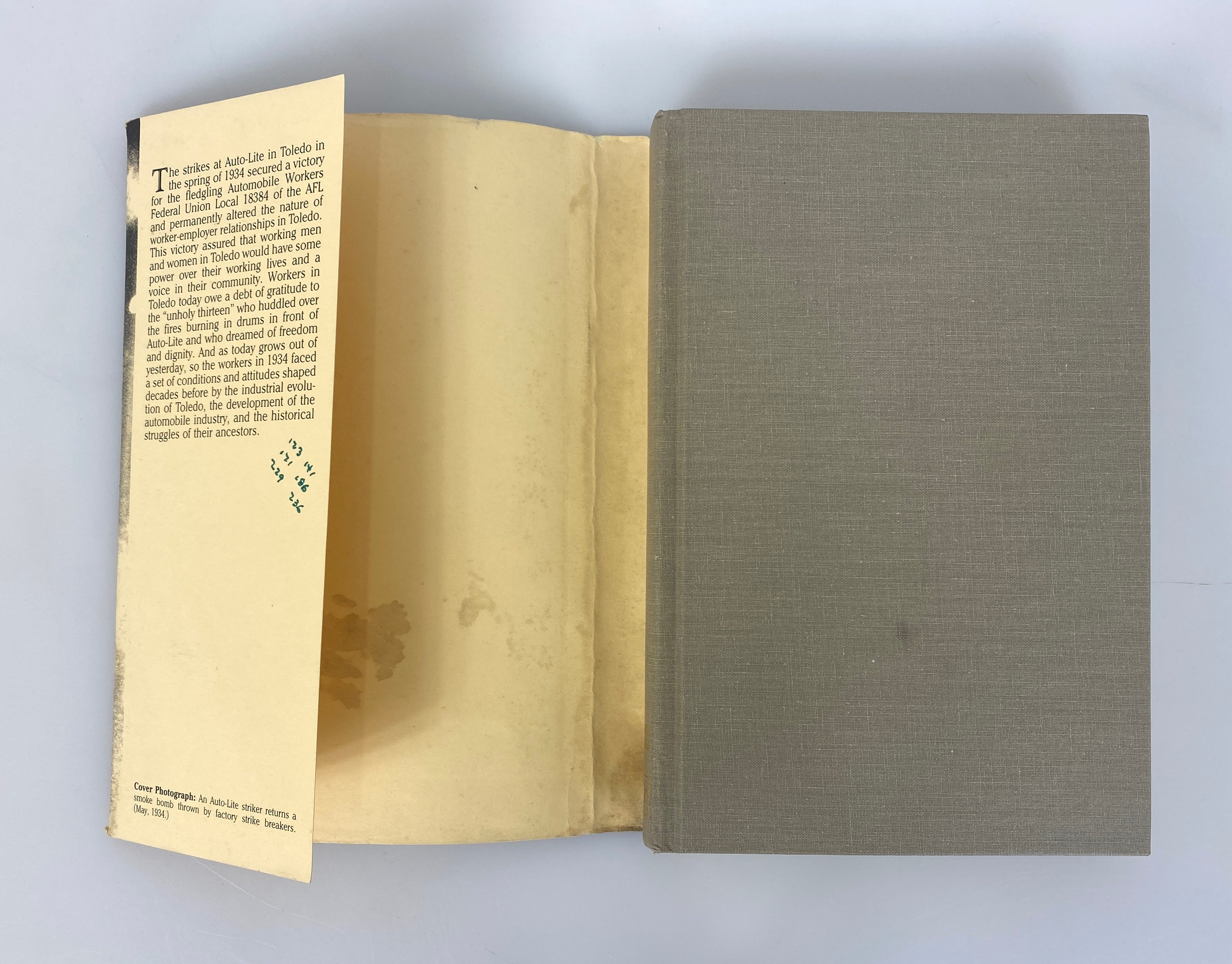 I Remember Like Today by Korth/Beegle the Auto-Lite Strike of 1934 Signed HC DJ