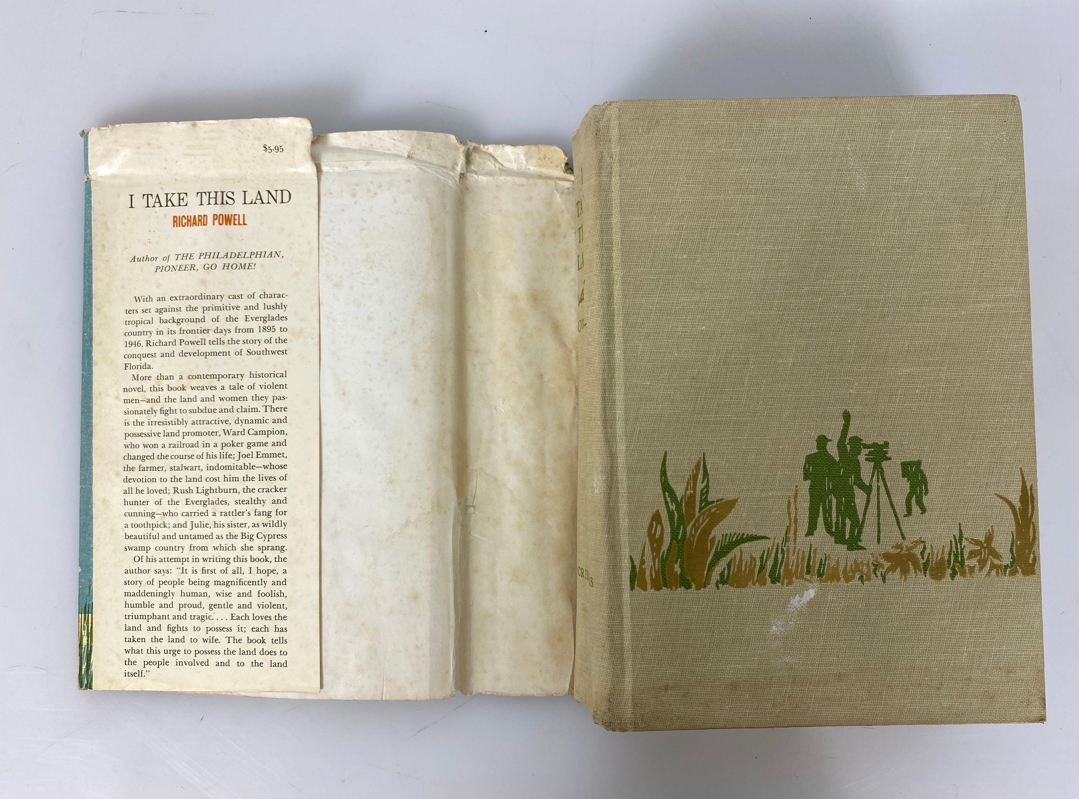 I Take This Land by Richard Powell 1962 Vintage HC DJ