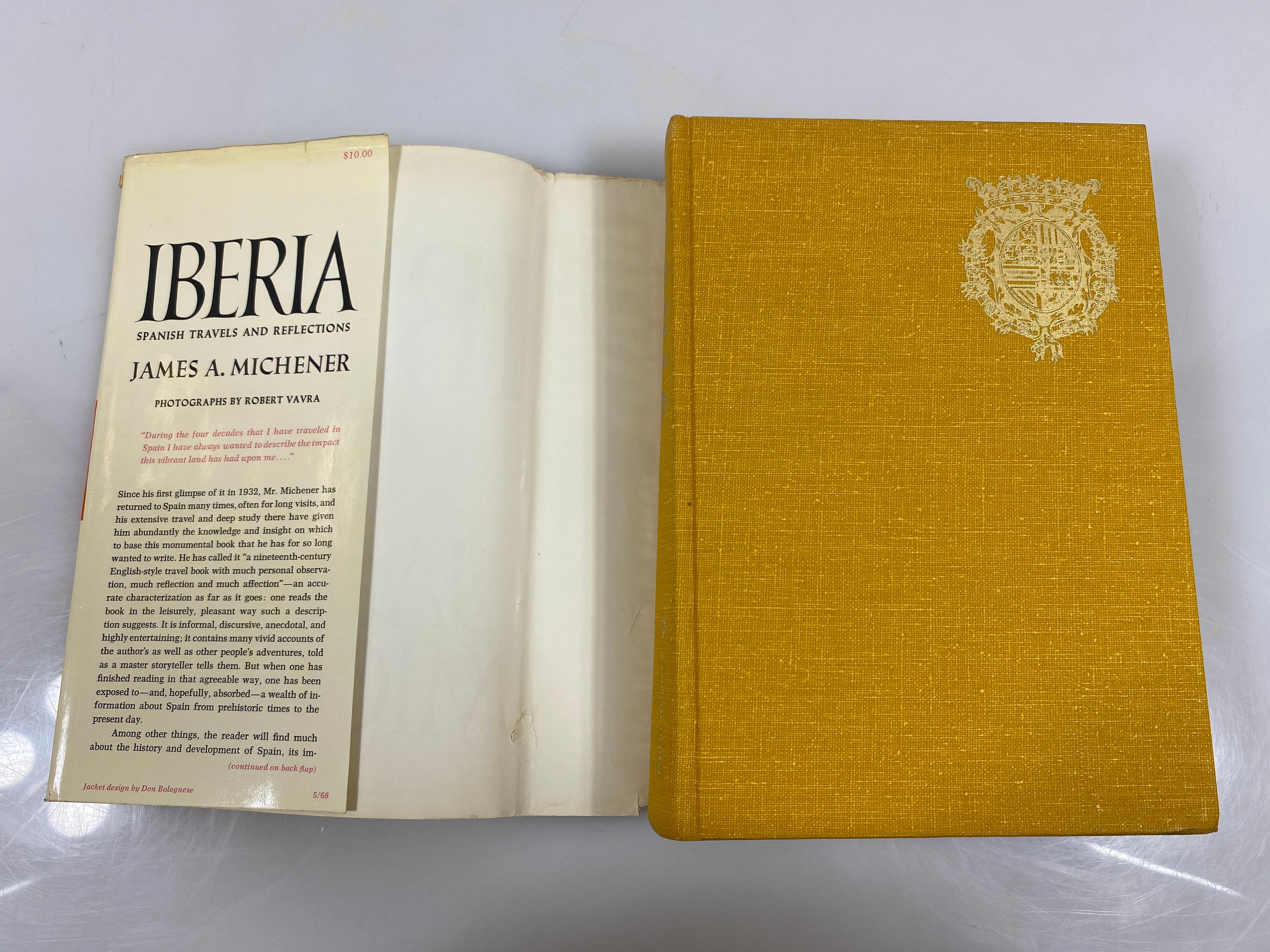 Iberia James A. Michener 2nd Printing 1968 HCDJ