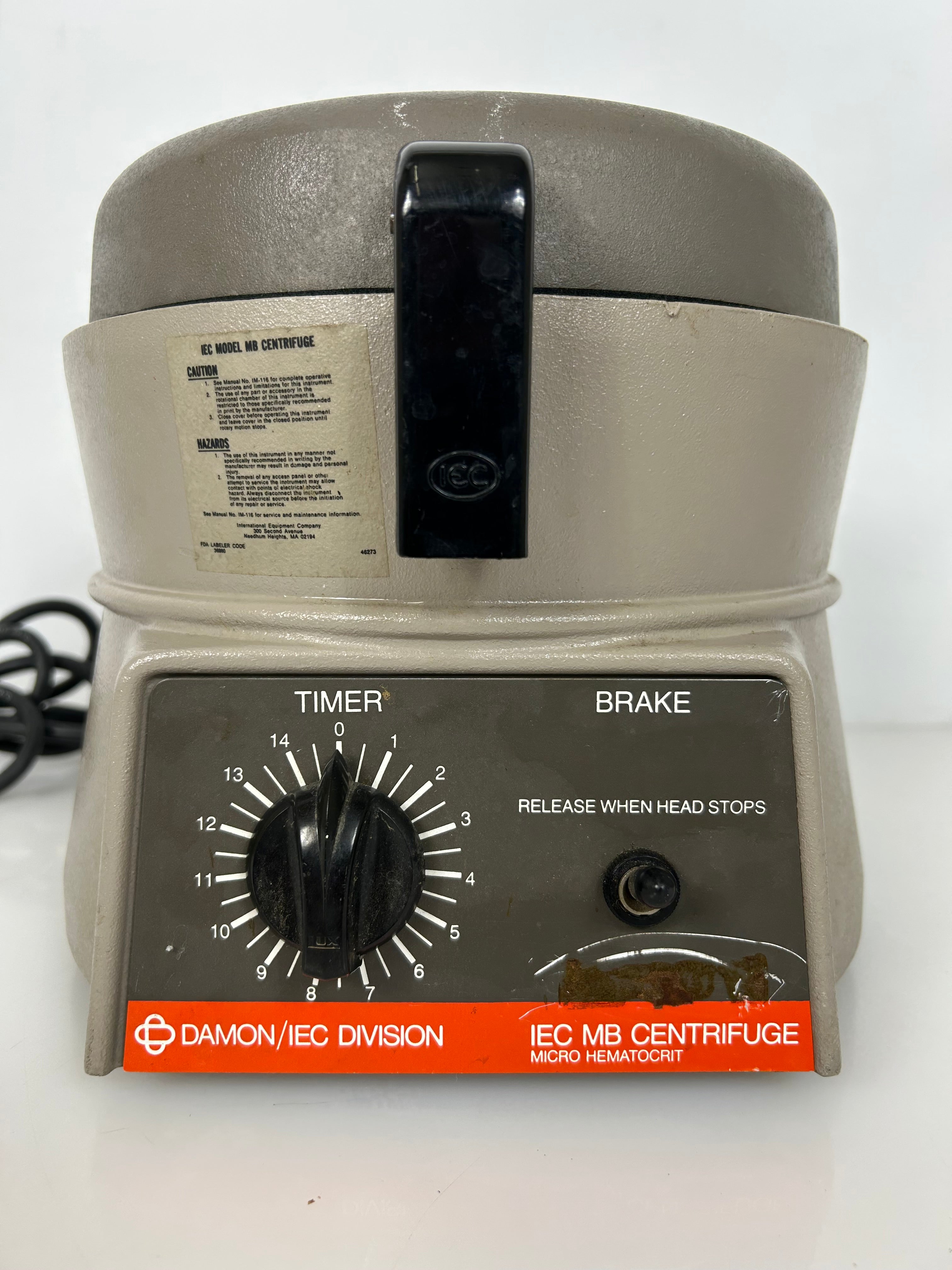 IEC MB Microhematocrit Centrifuge