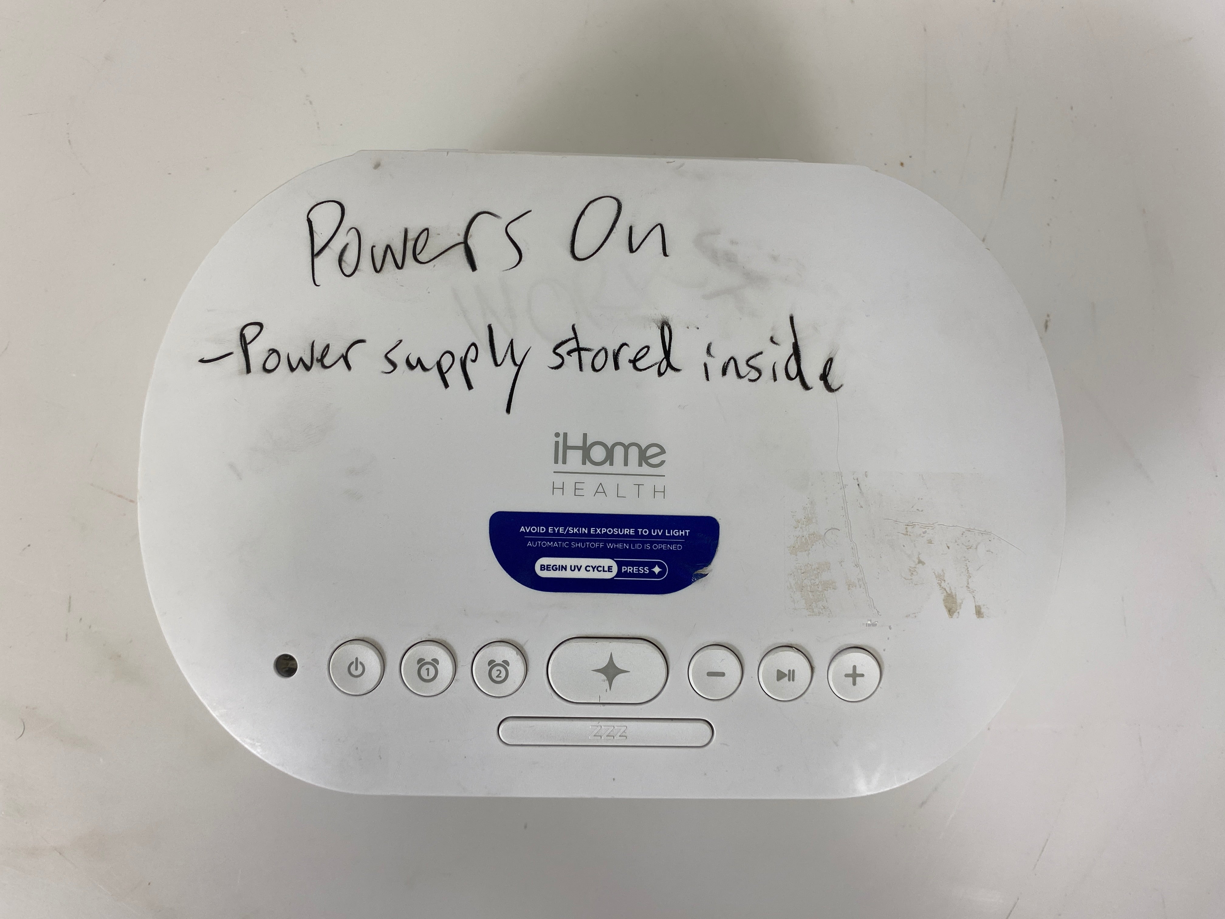 iHome iUVBT1 Power UVC Pro 360 UV-C Sanitizer with Bluetooth Speaker *Powers On*