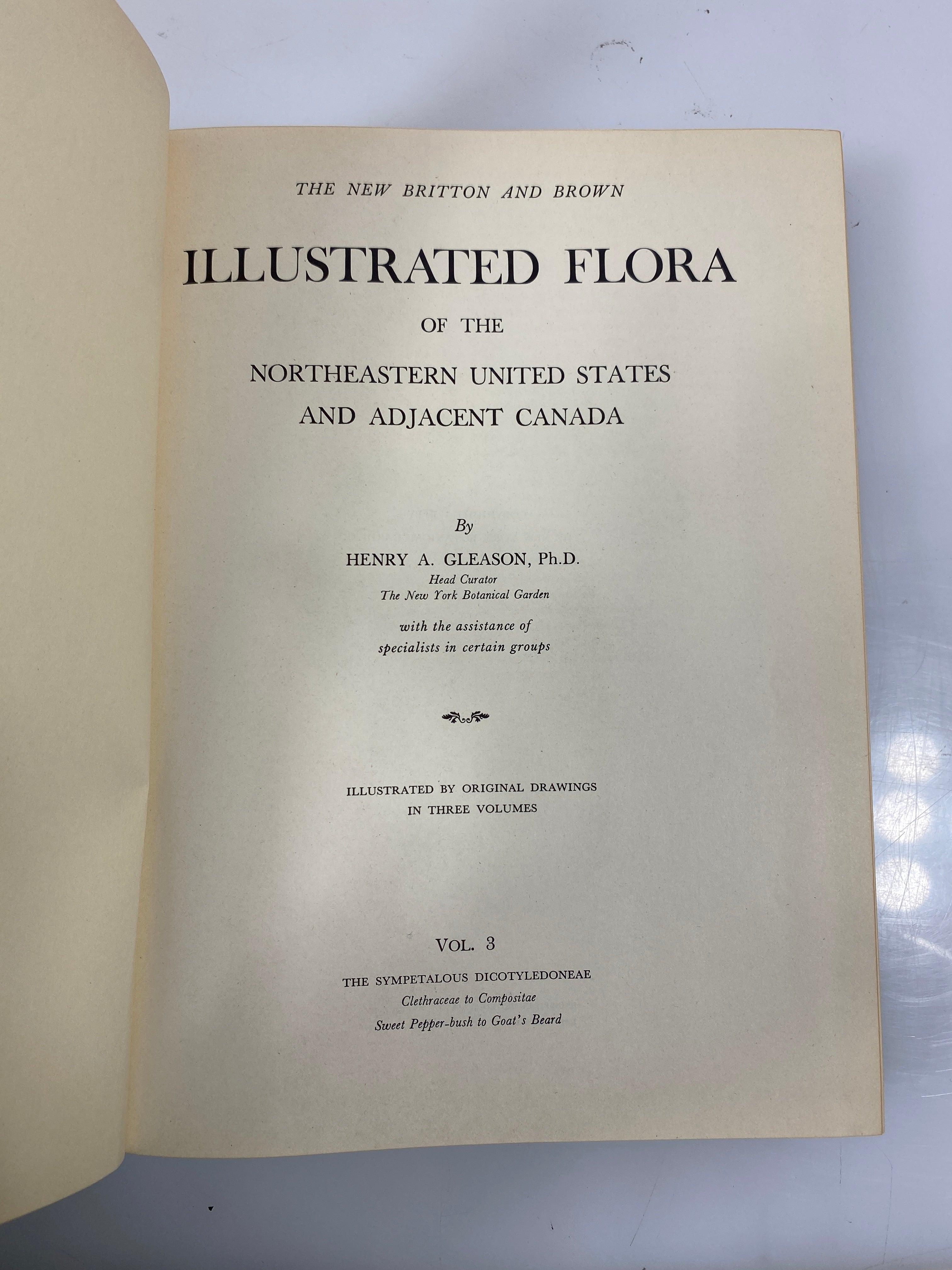 Illustrated Flora by Gleason Vol. 3 1952 HC