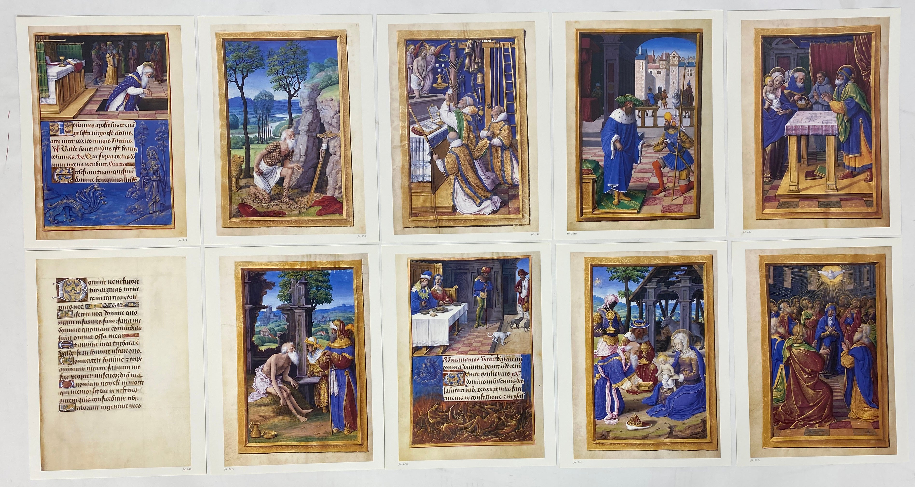 Illustrations from The Hours of Henry VIII