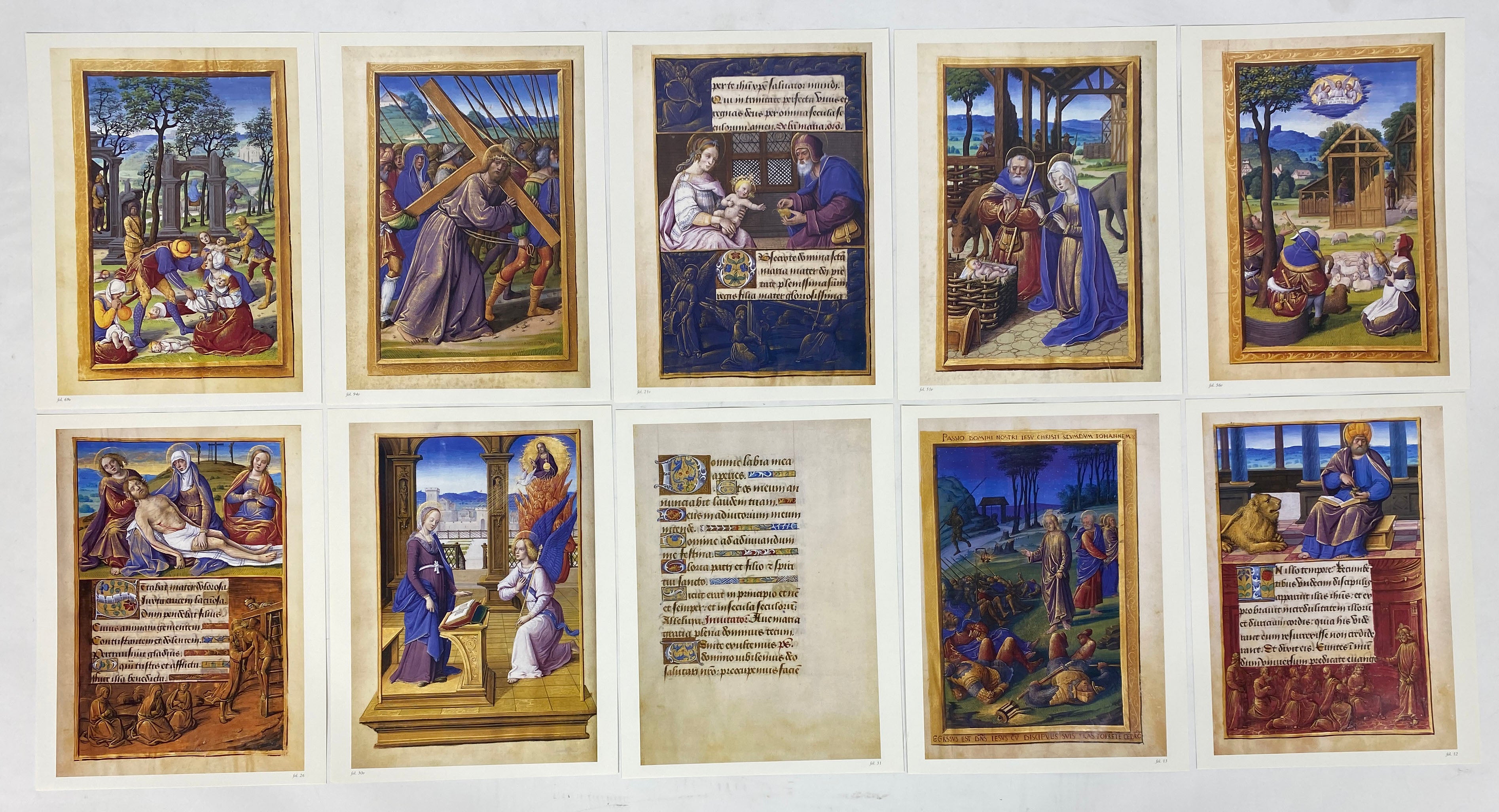 Illustrations from The Hours of Henry VIII