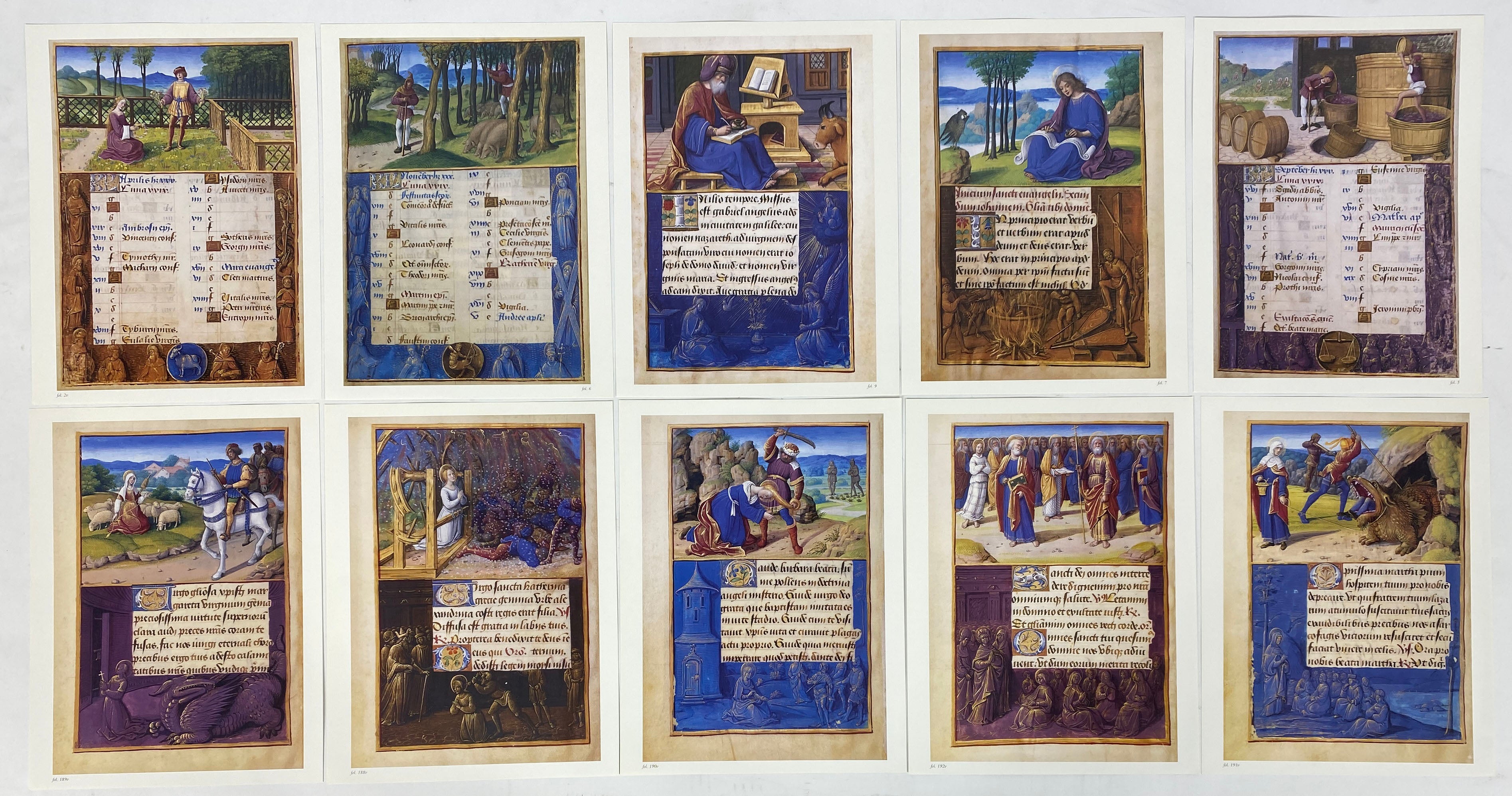 Illustrations from The Hours of Henry VIII