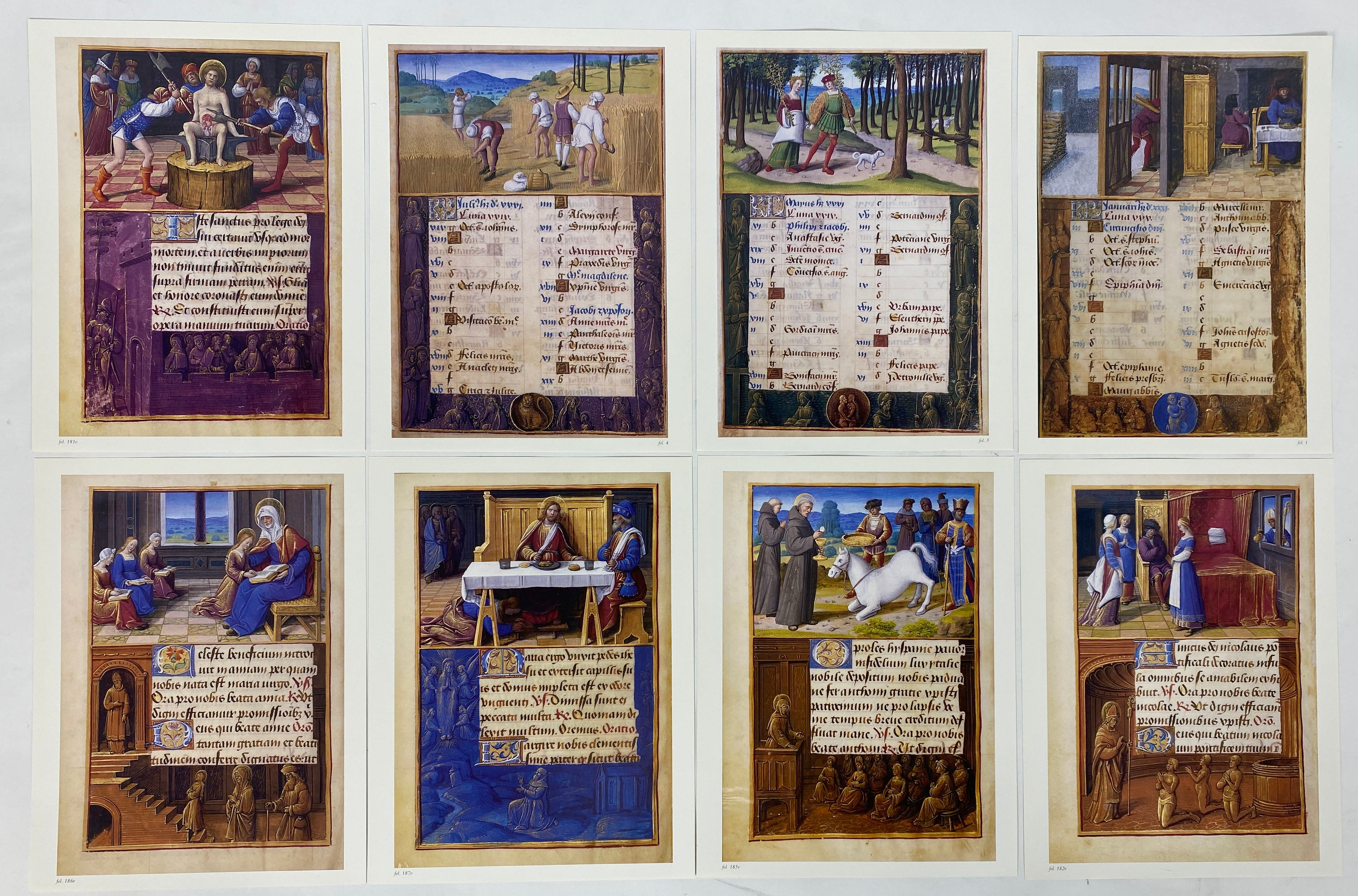Illustrations from The Hours of Henry VIII