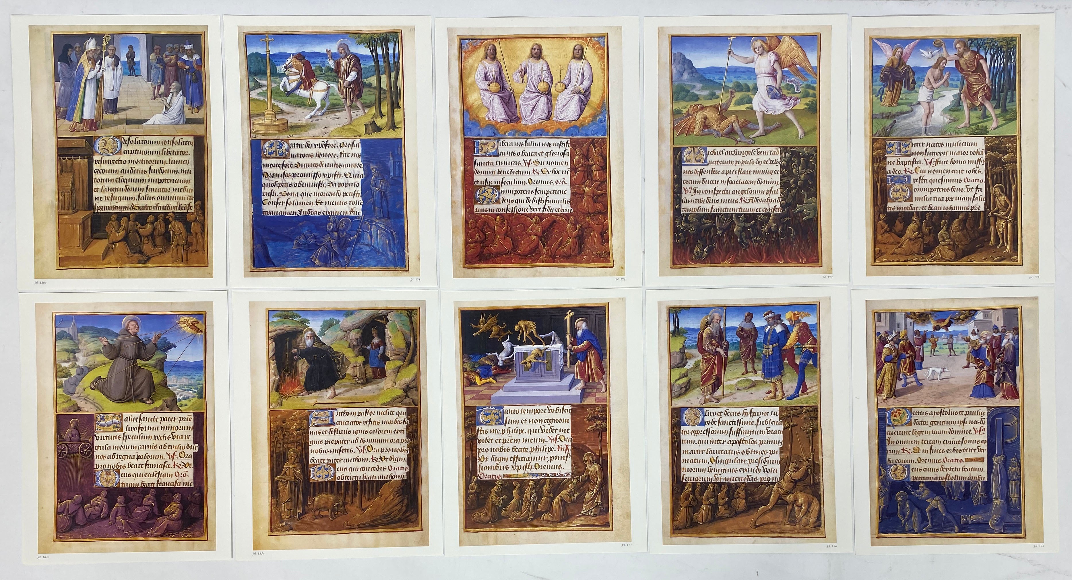 Illustrations from The Hours of Henry VIII