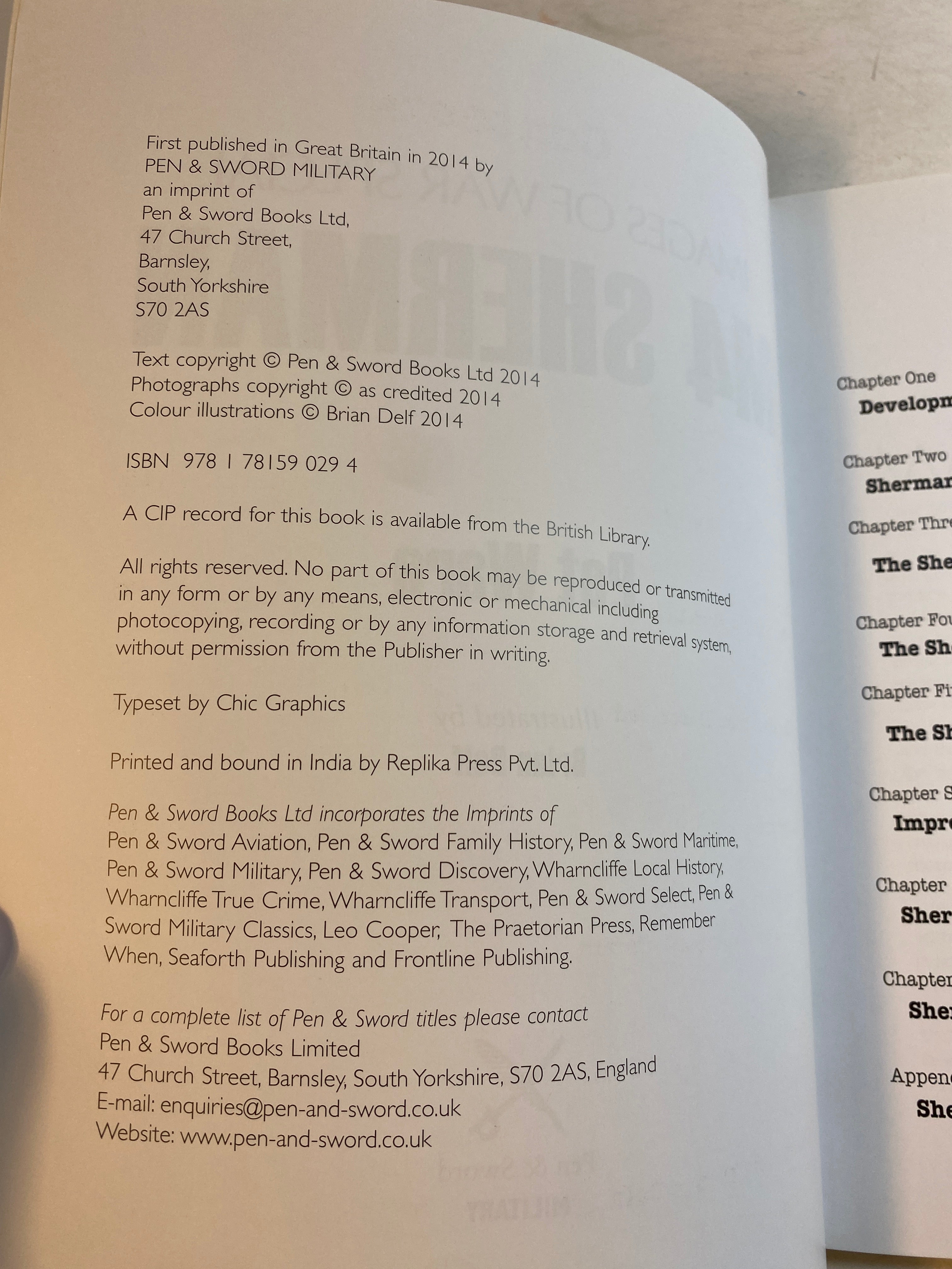 Images of War Special M4 Sherman Pat Ware SC 2014