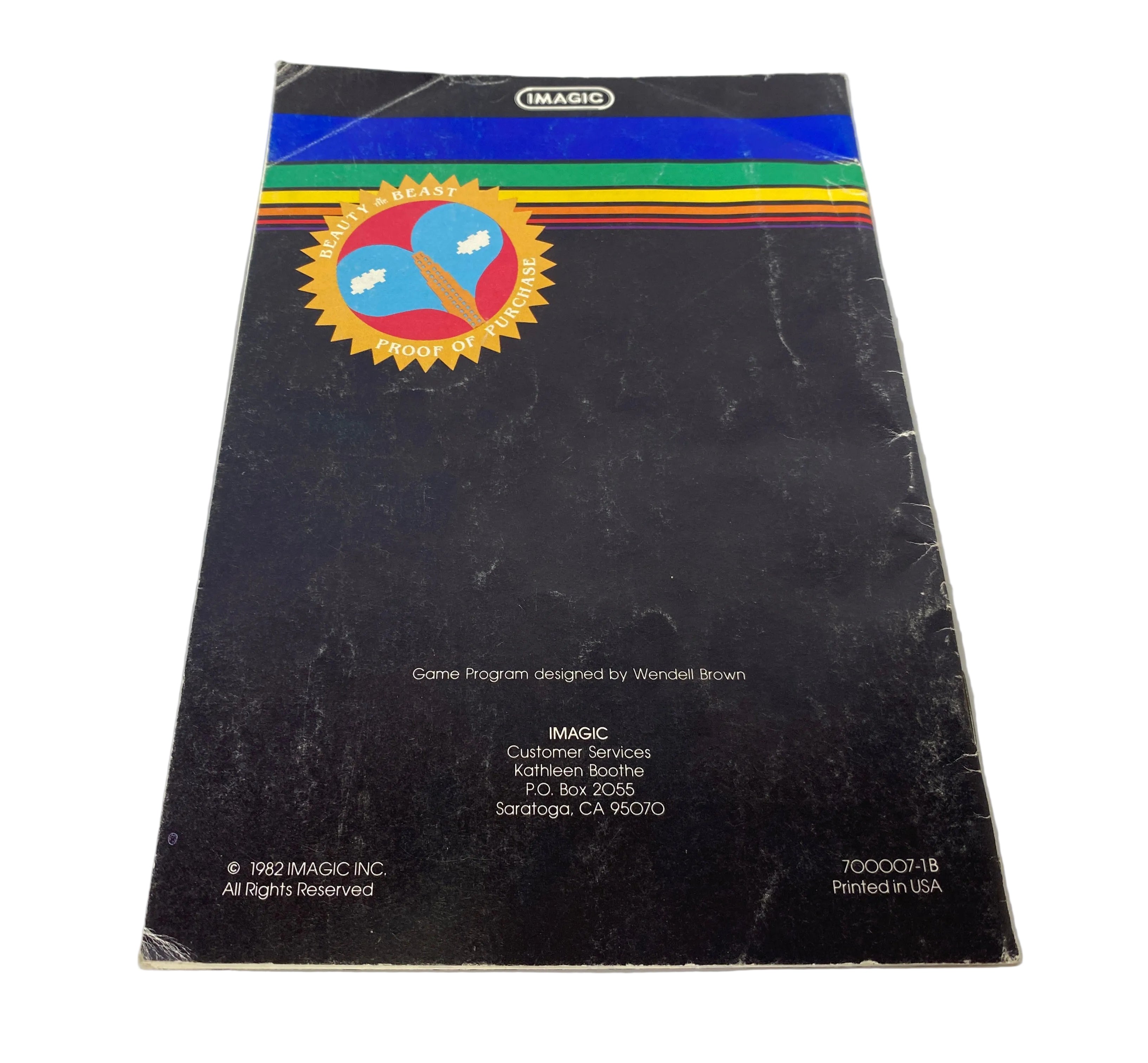 IMAGIC Intellivision New Beauty & The Beast Video Game