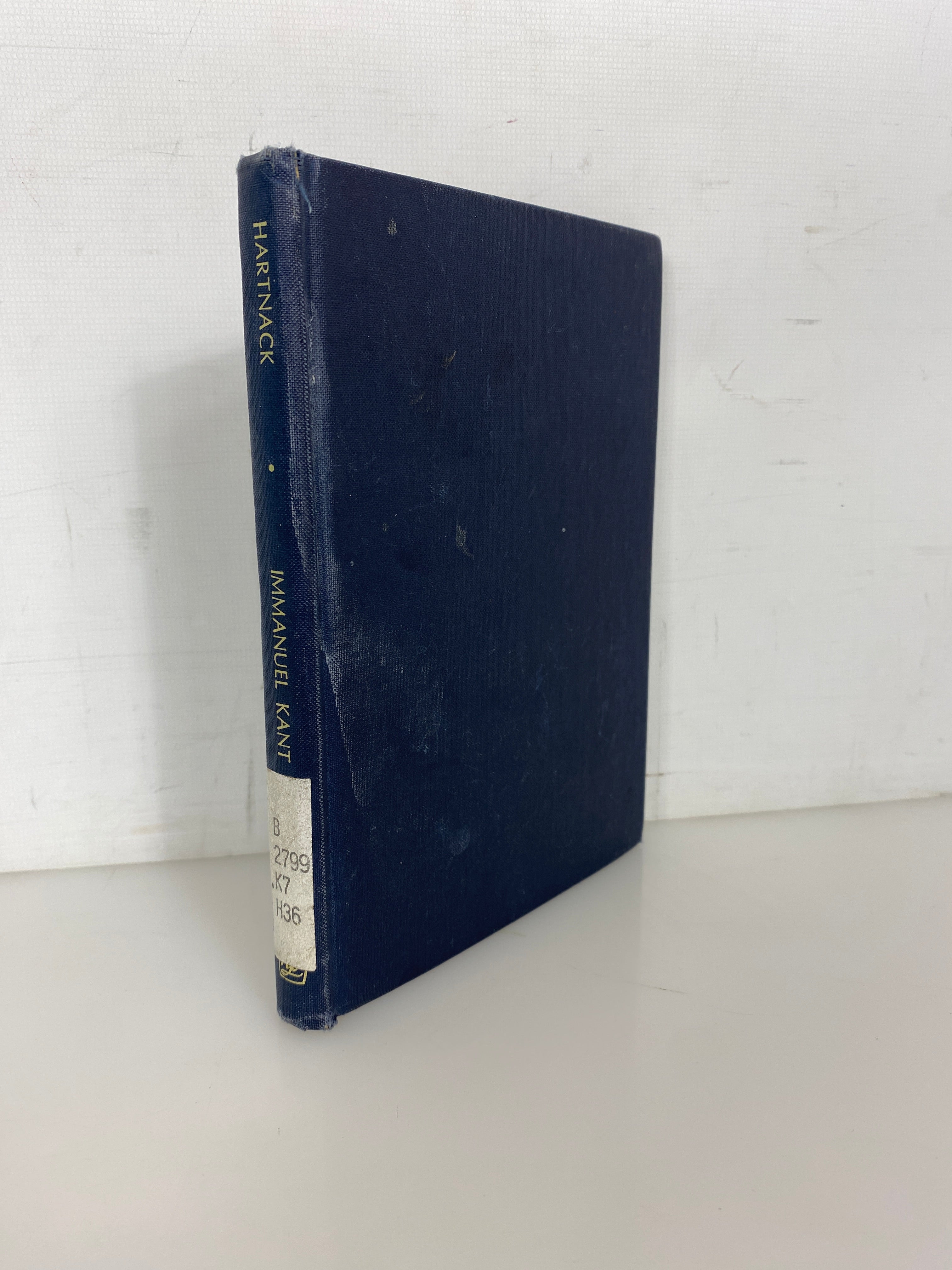 Immanuel Kant Knowledge & Moral Philosophy by Justus Hartnack 1974 Ex-Library HC