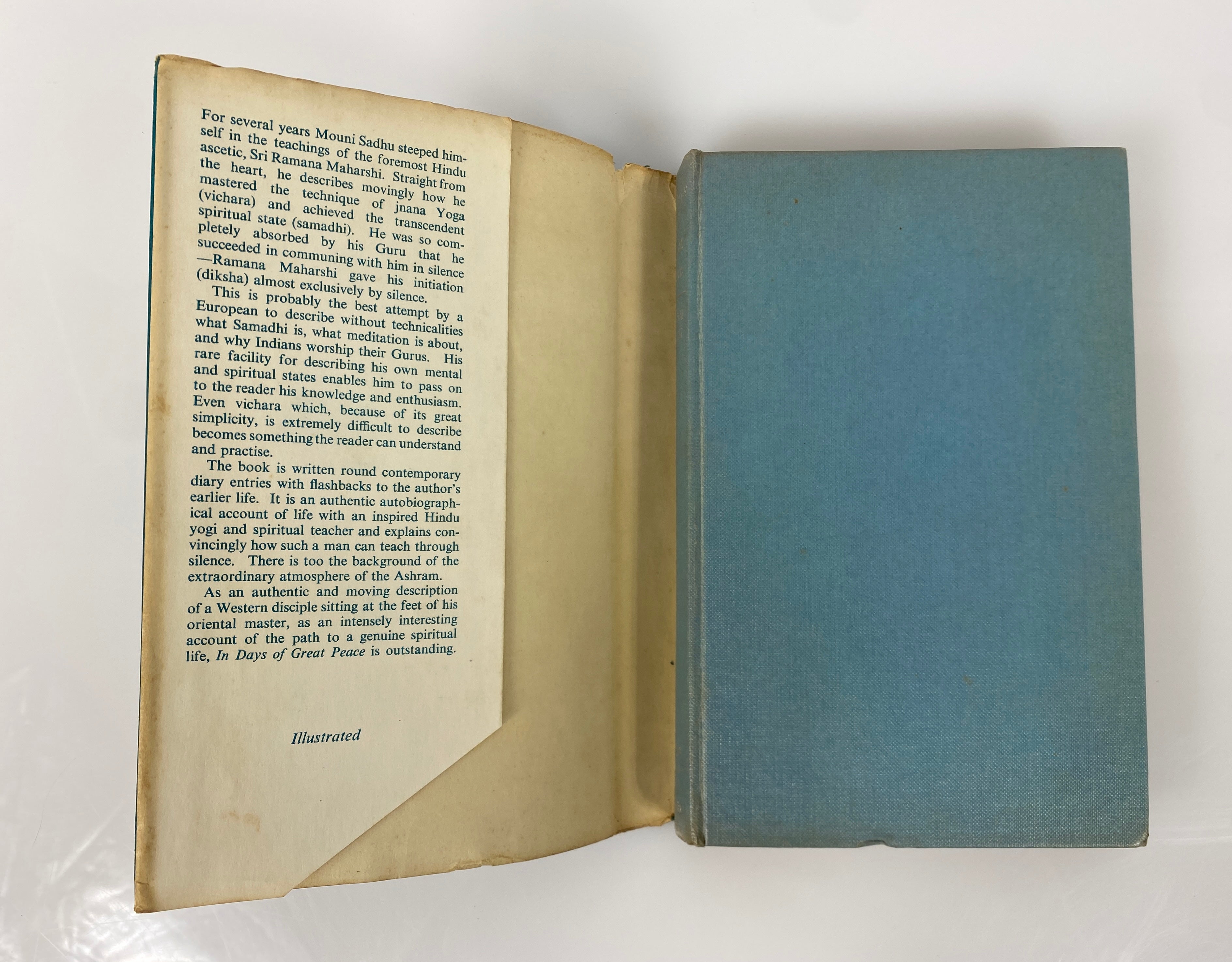 In Days of Great Peace Mouni Sadhu 1957 Second Edition Vintage HC DJ