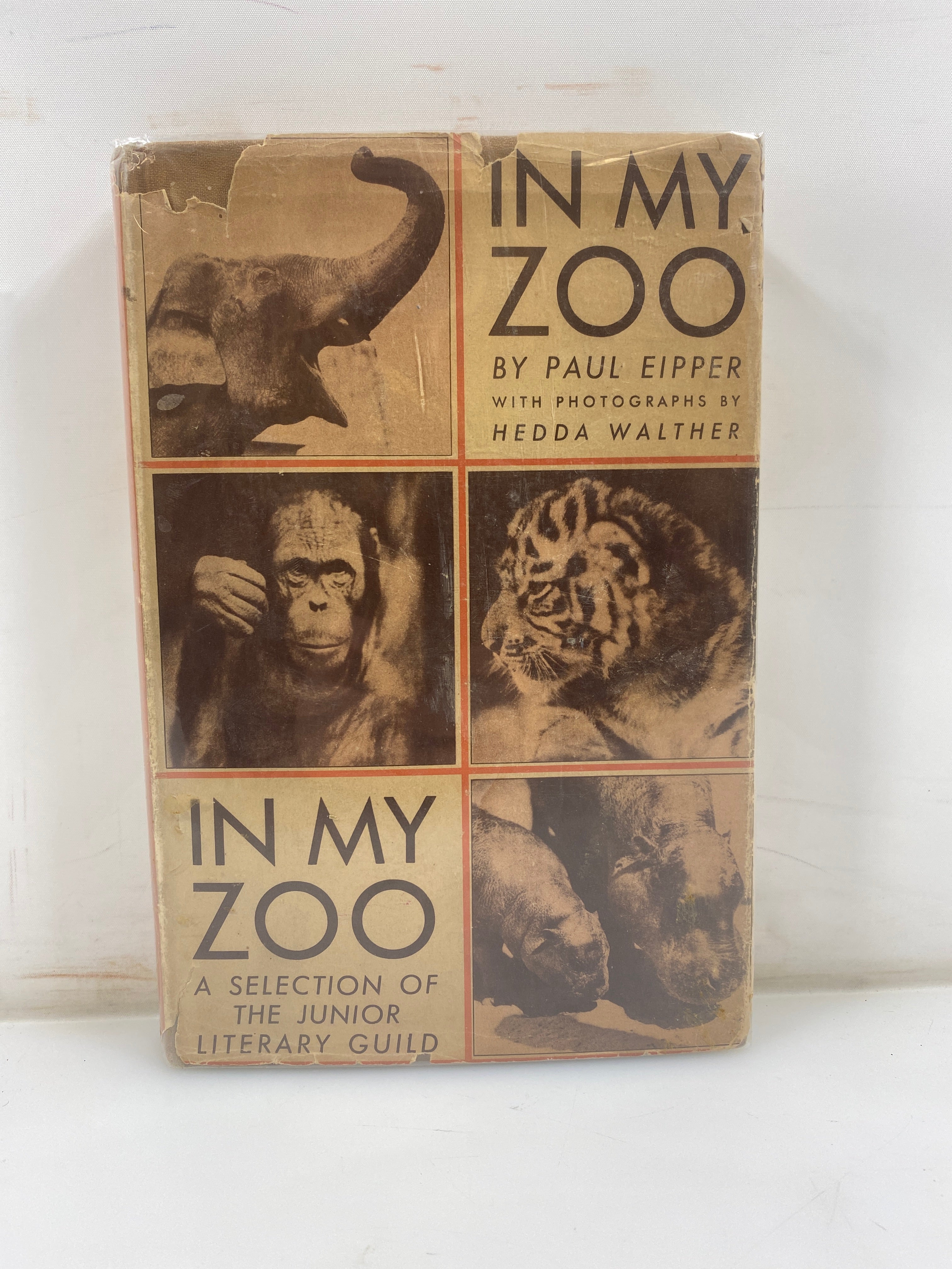 In My Zoo by Paul Eipper Junior Literary Guild 1932 HCDJ