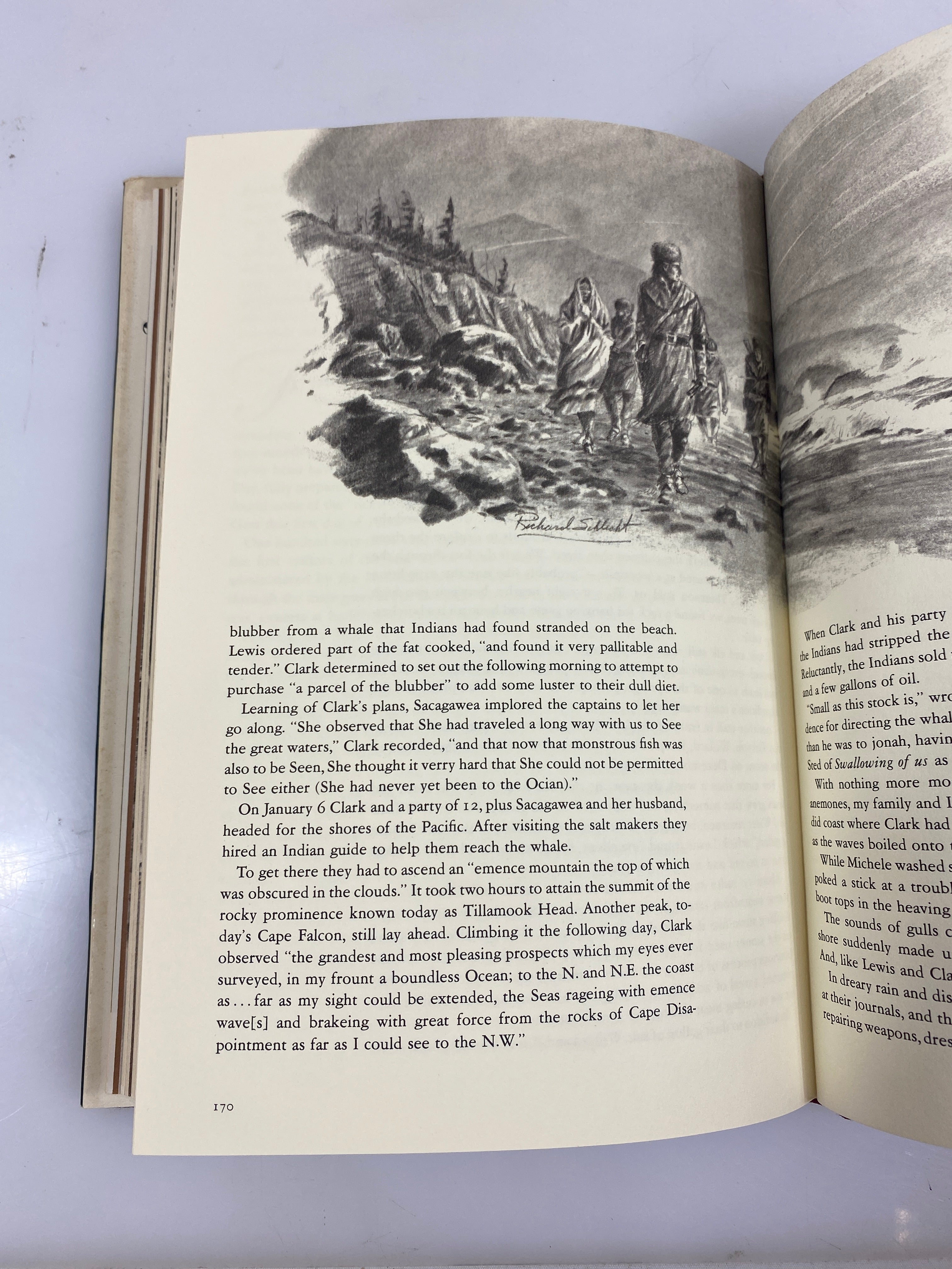 In the Footsteps of Lewis & Clark by Snyder 1970 HCDJ