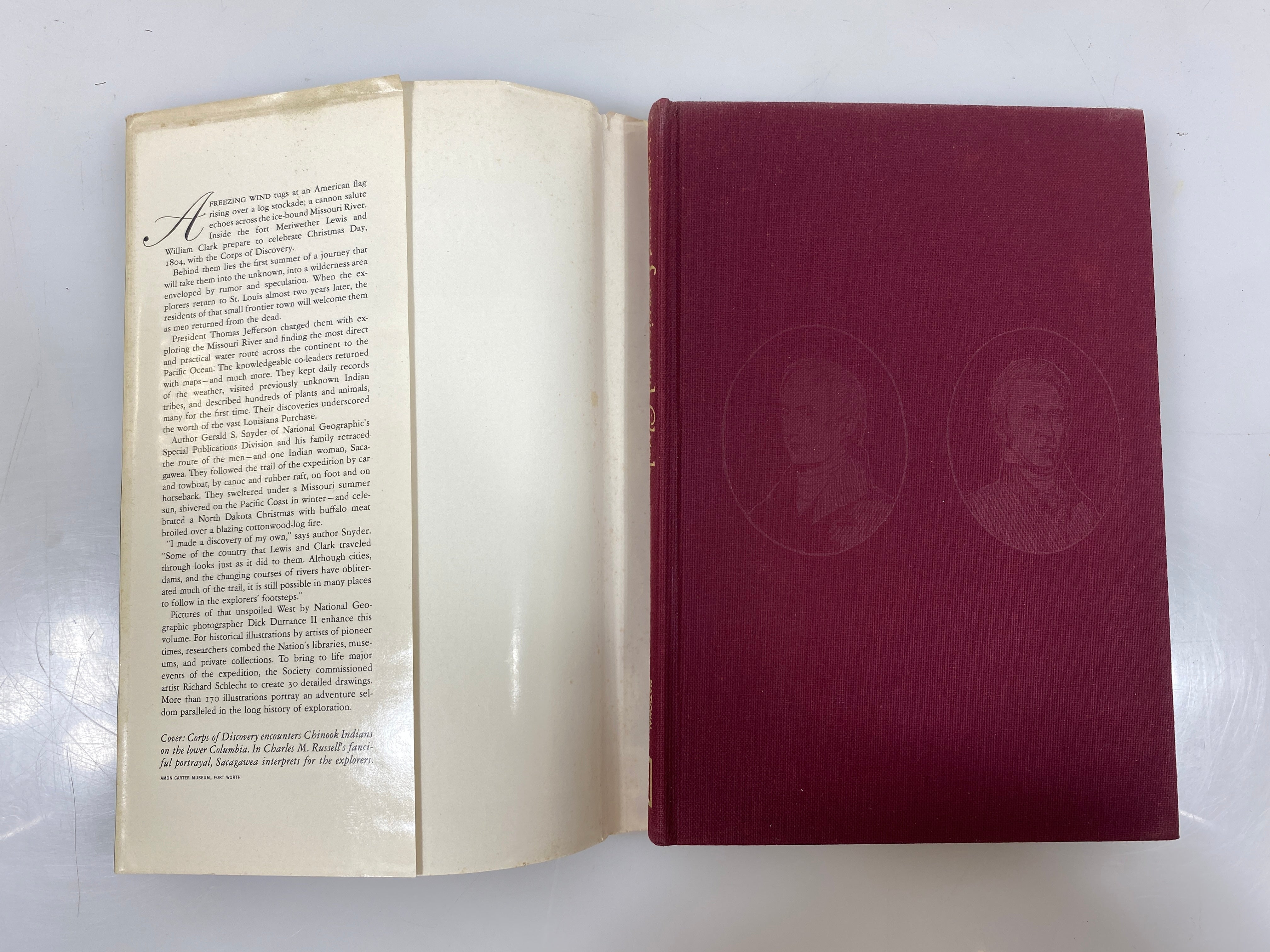 In the Footsteps of Lewis & Clark by Snyder 1970 HCDJ