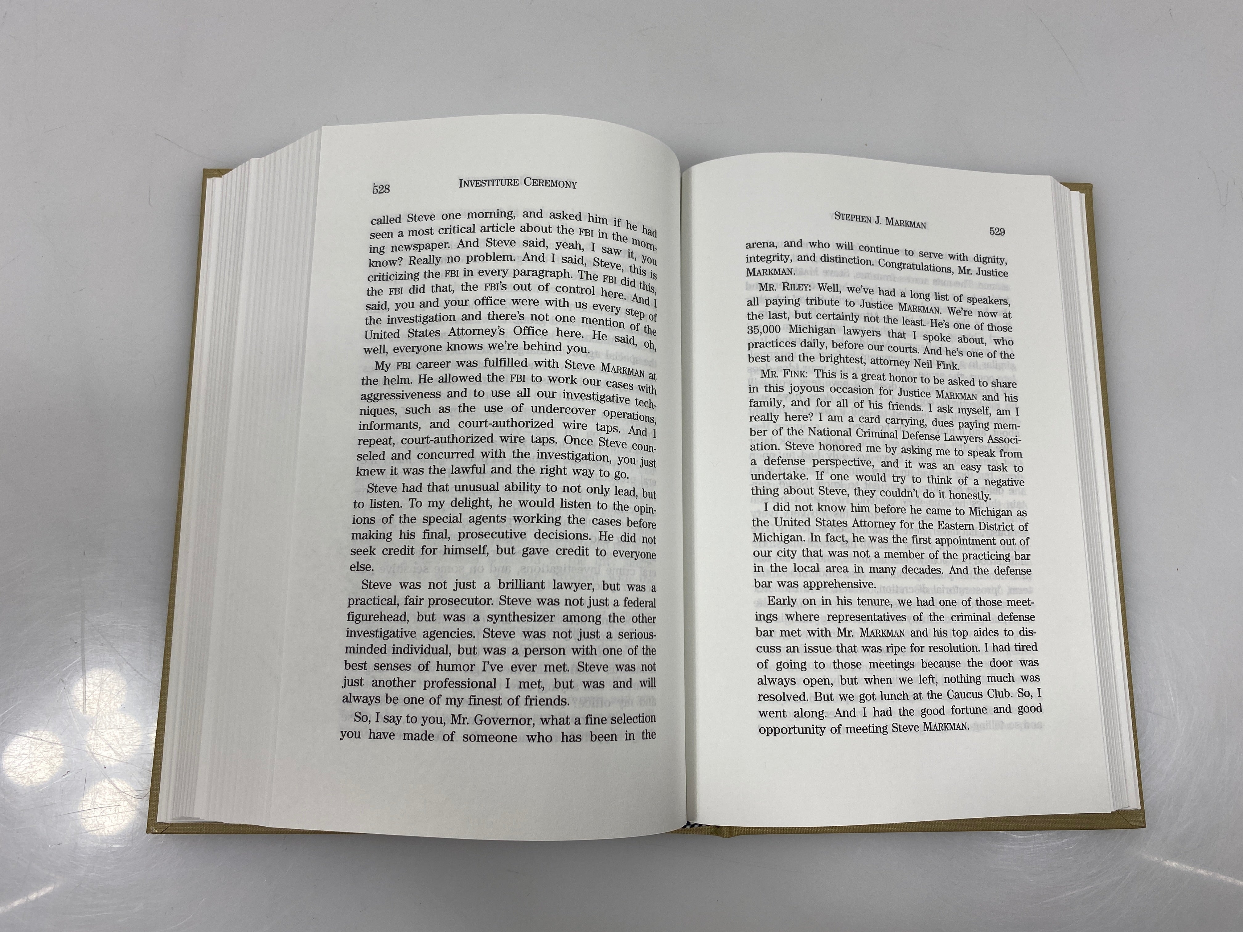 Index to Special Sessions of the Michigan Supreme Court 2004 HC