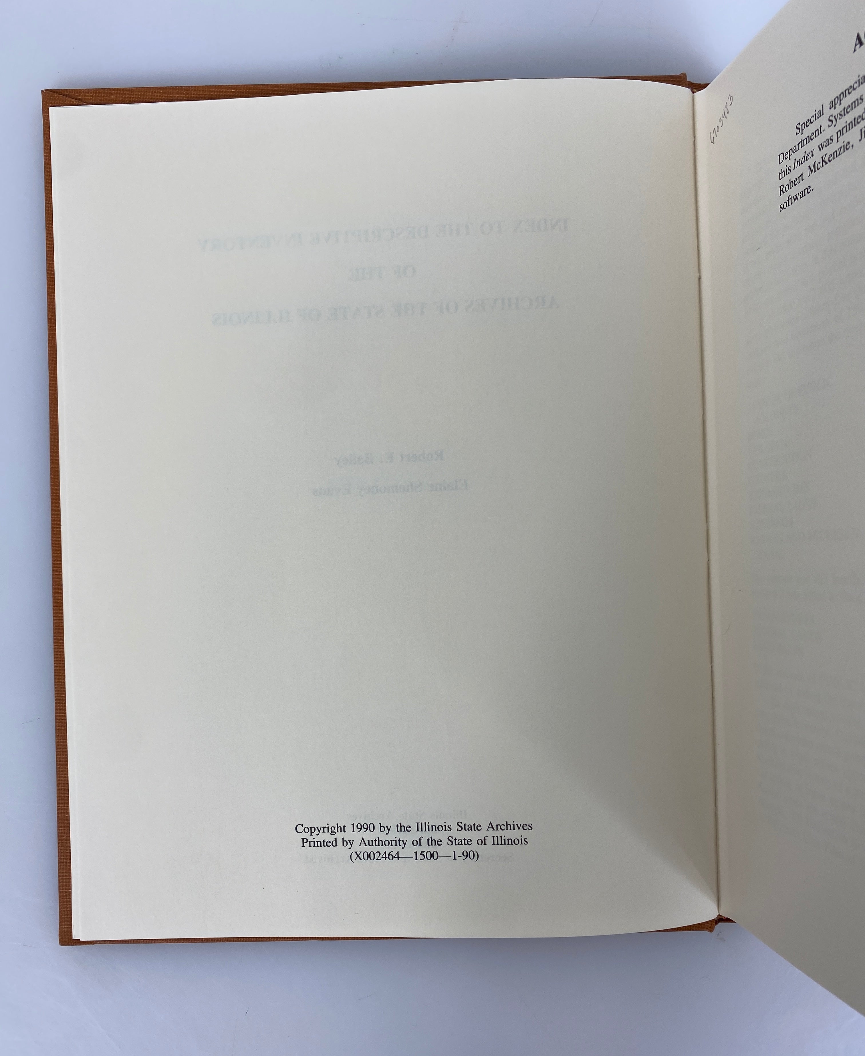 Index to the Descriptive Inventory of the Archives of the State of Illinois HC