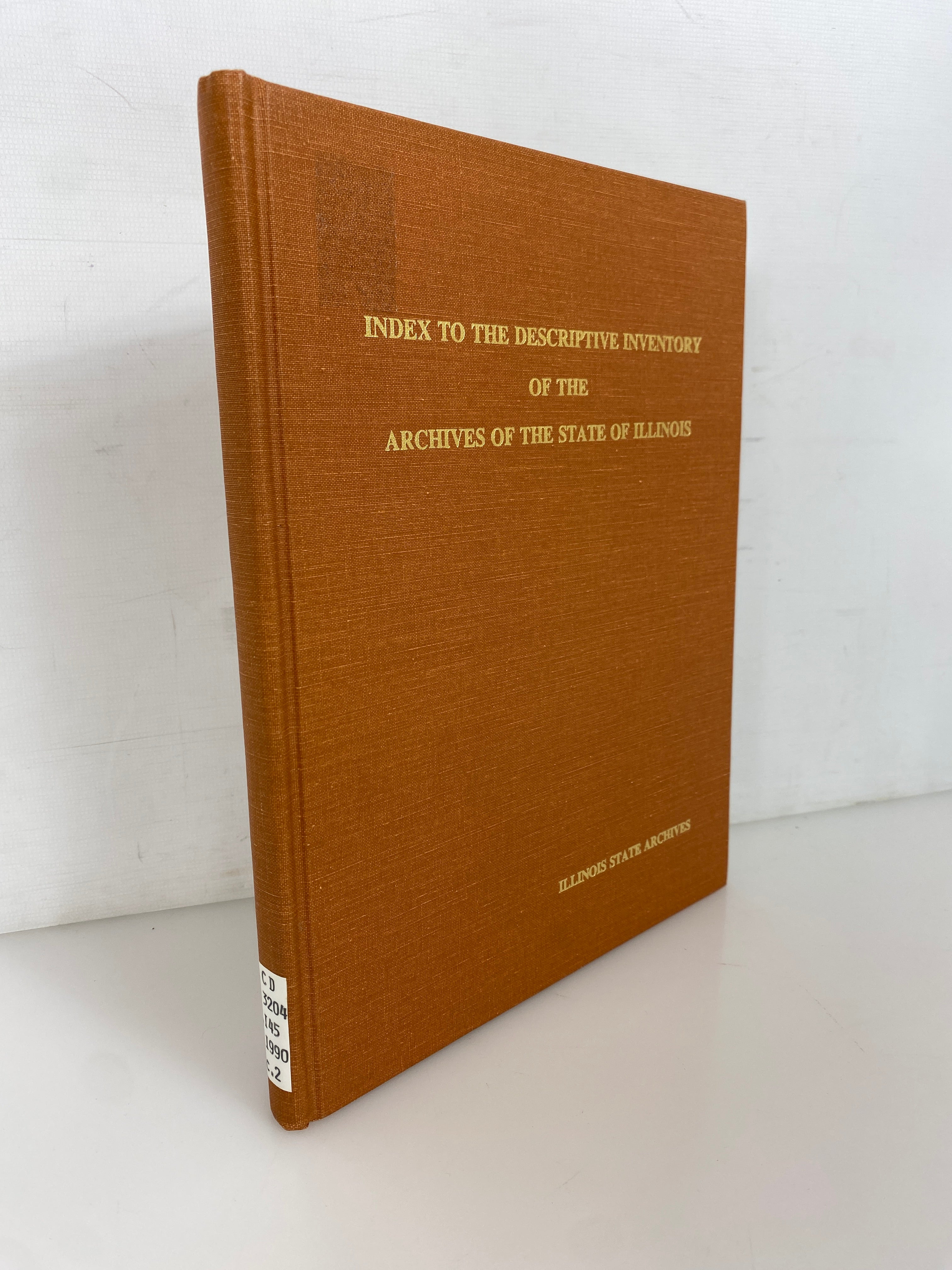 Index to the Descriptive Inventory of the Archives of the State of Illinois HC