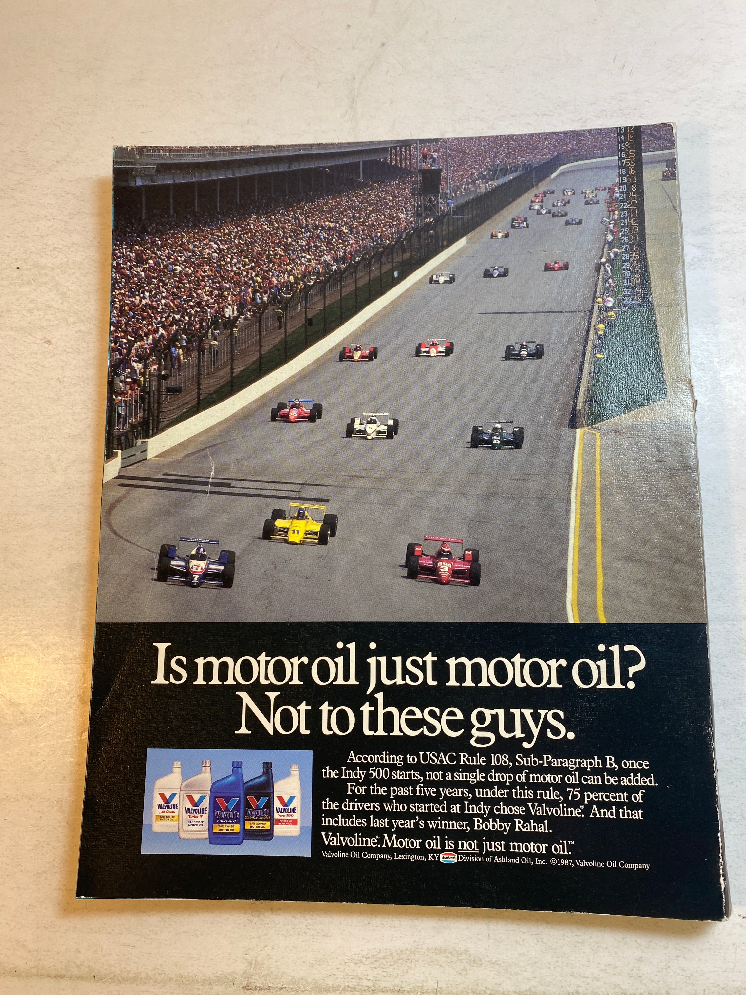 Indianapolis 500 Program 1987