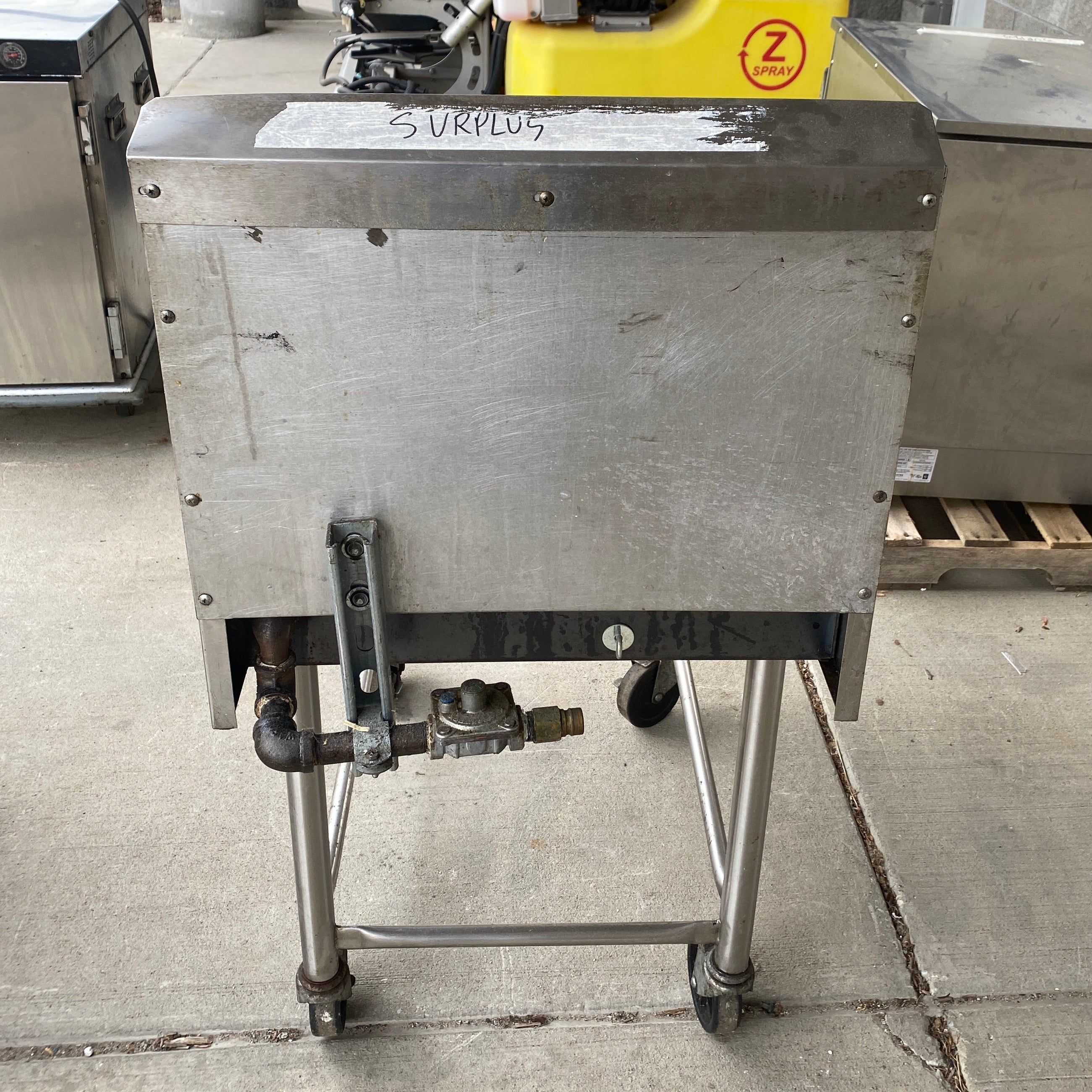 Industrial 4 Heater Stove Top on Wheels