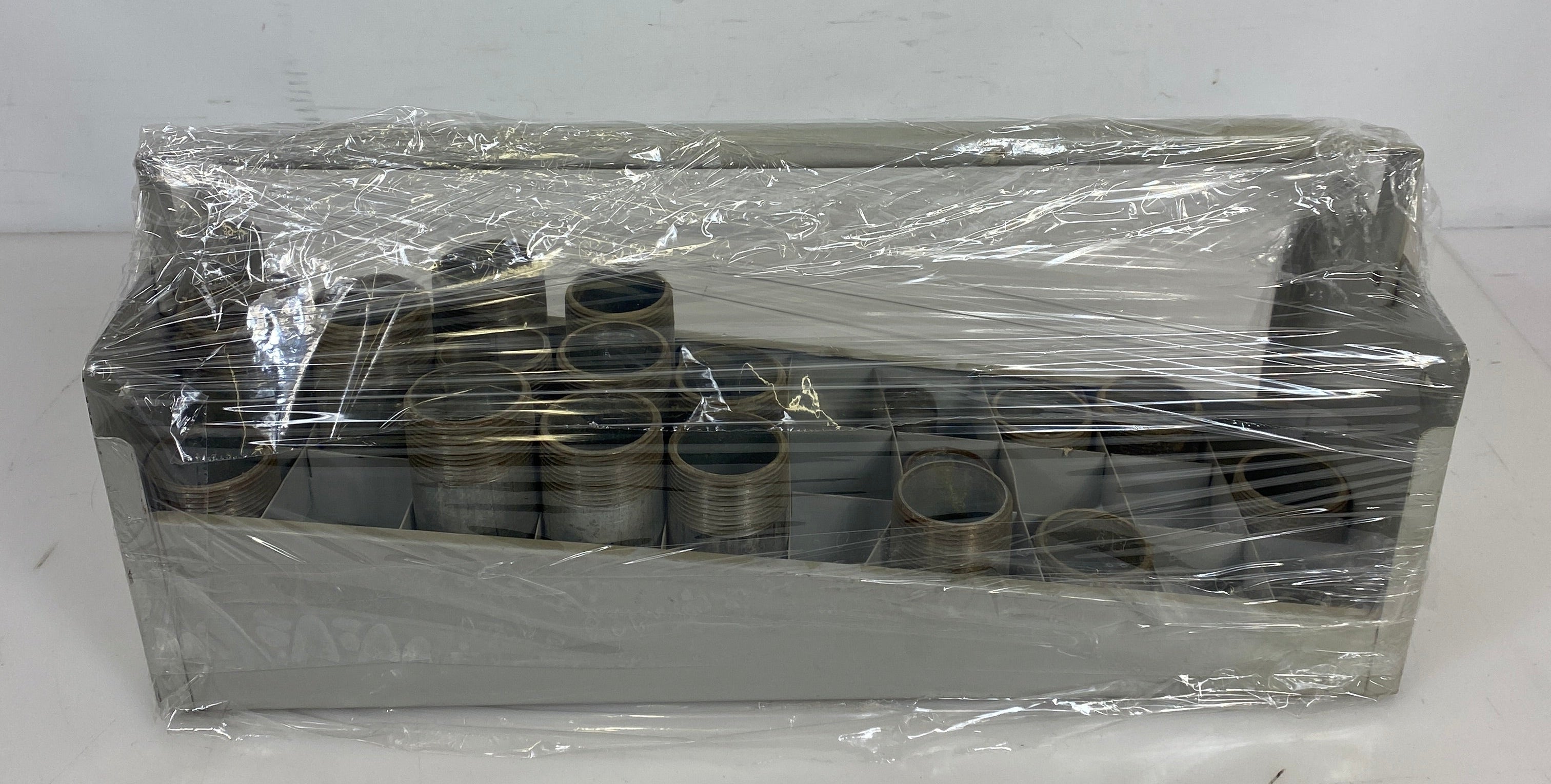Industrial Metal Pipe Nipple Storage Tray Organizer