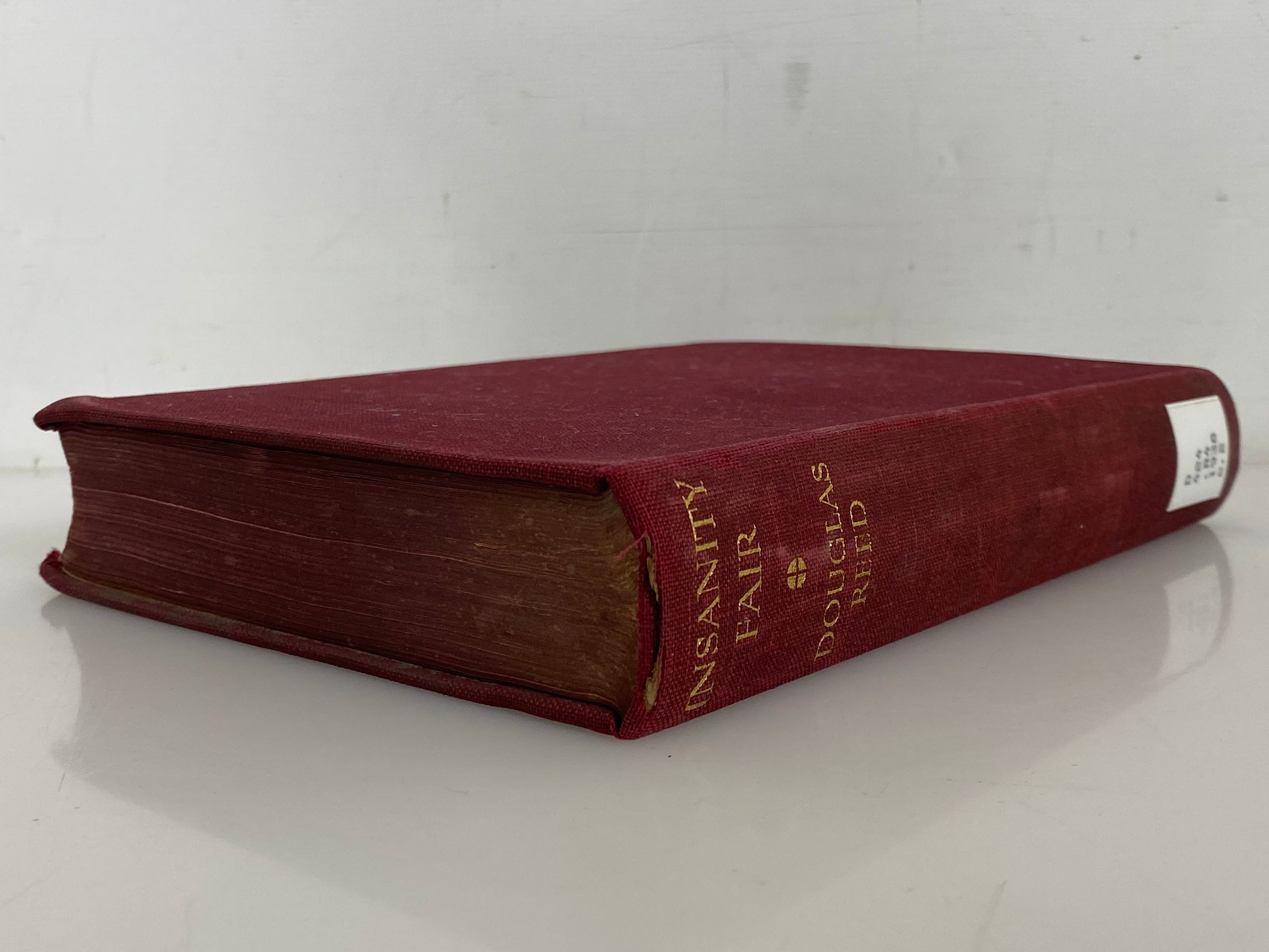 Insanity Fair by Douglas Reed 1938 Vintage Ex-Library HC