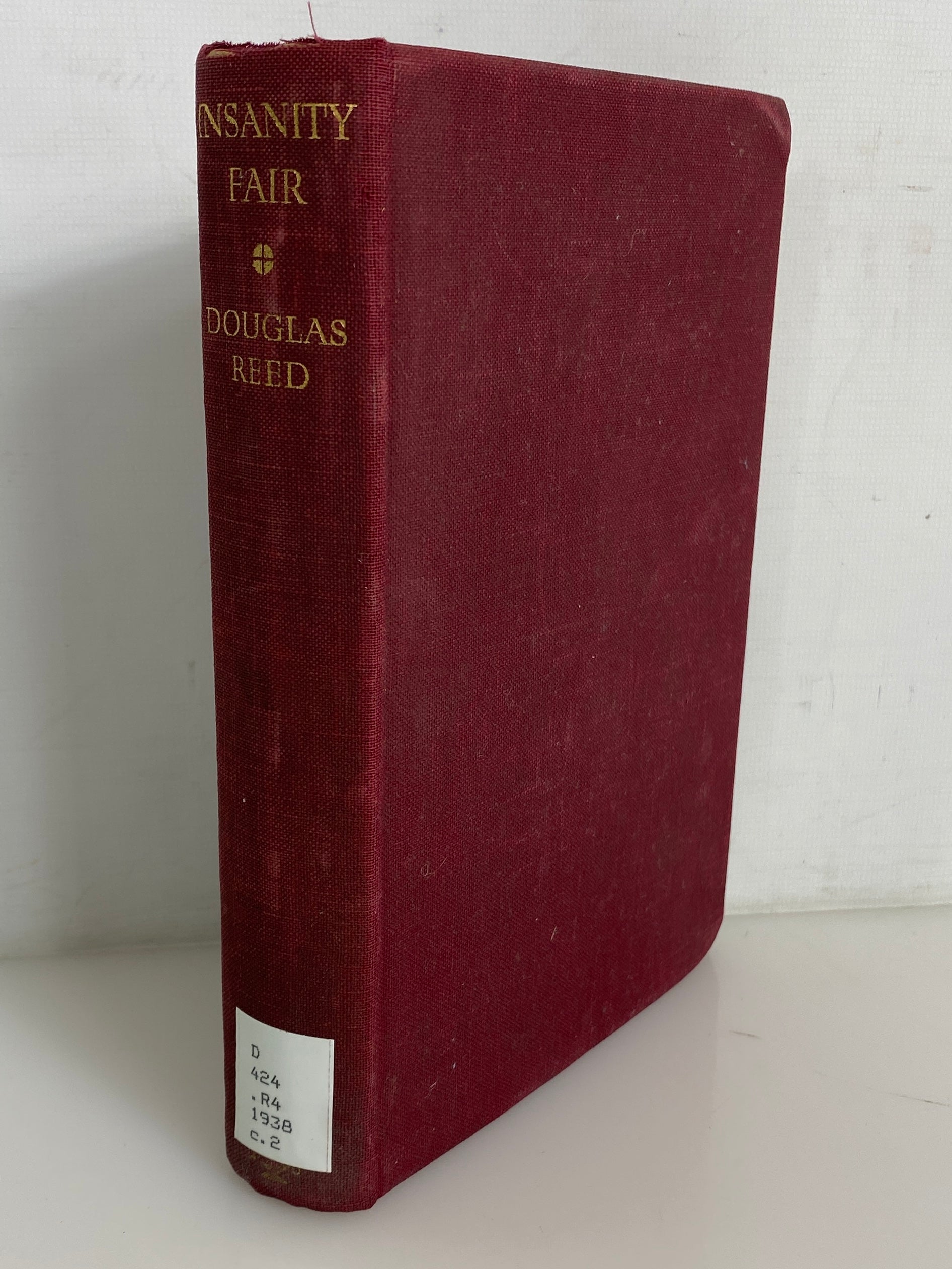Insanity Fair by Douglas Reed 1938 Vintage Ex-Library HC