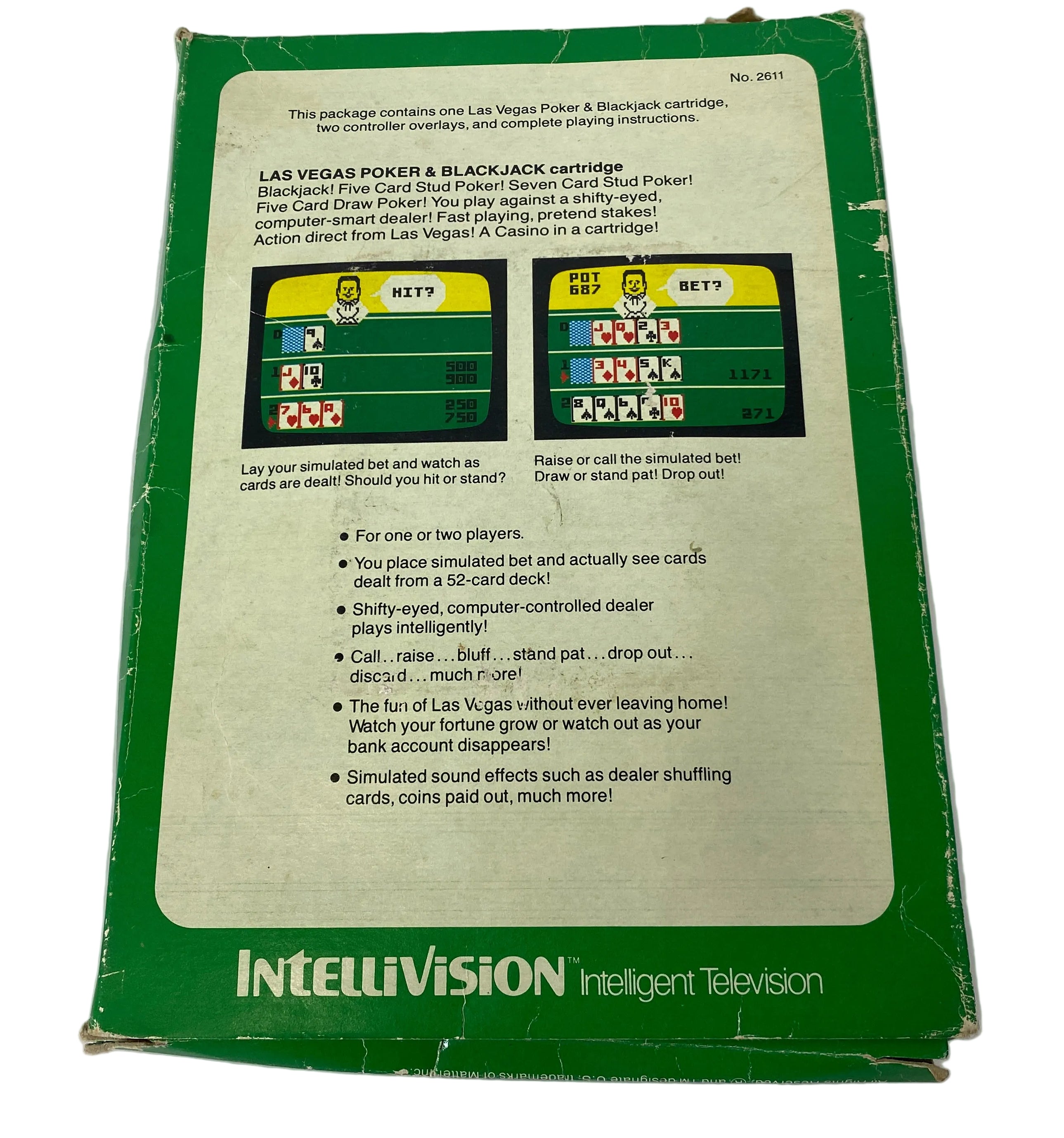 Intellivision Las Vegas Poker & Blackjack Video Game