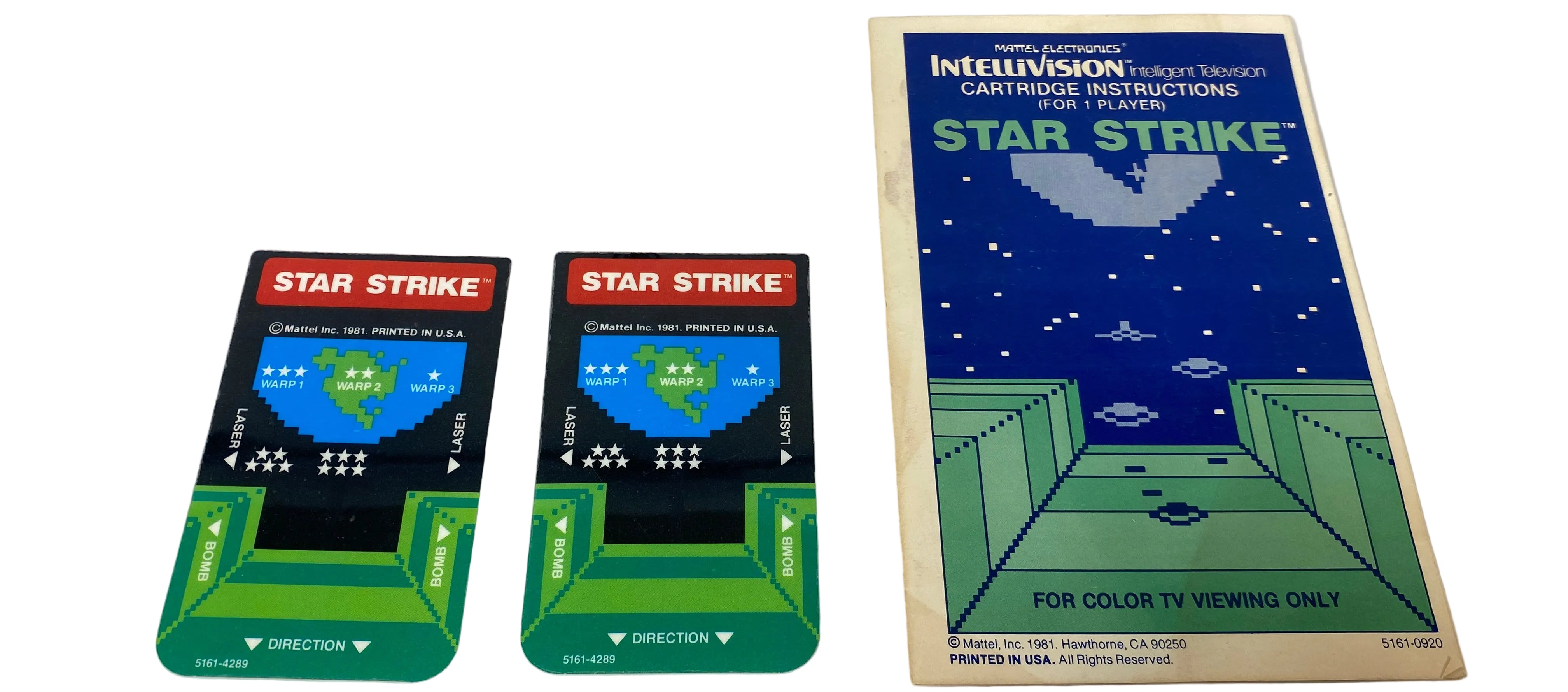 Intellivision Star Strike By Mattel Electronics *No Game*