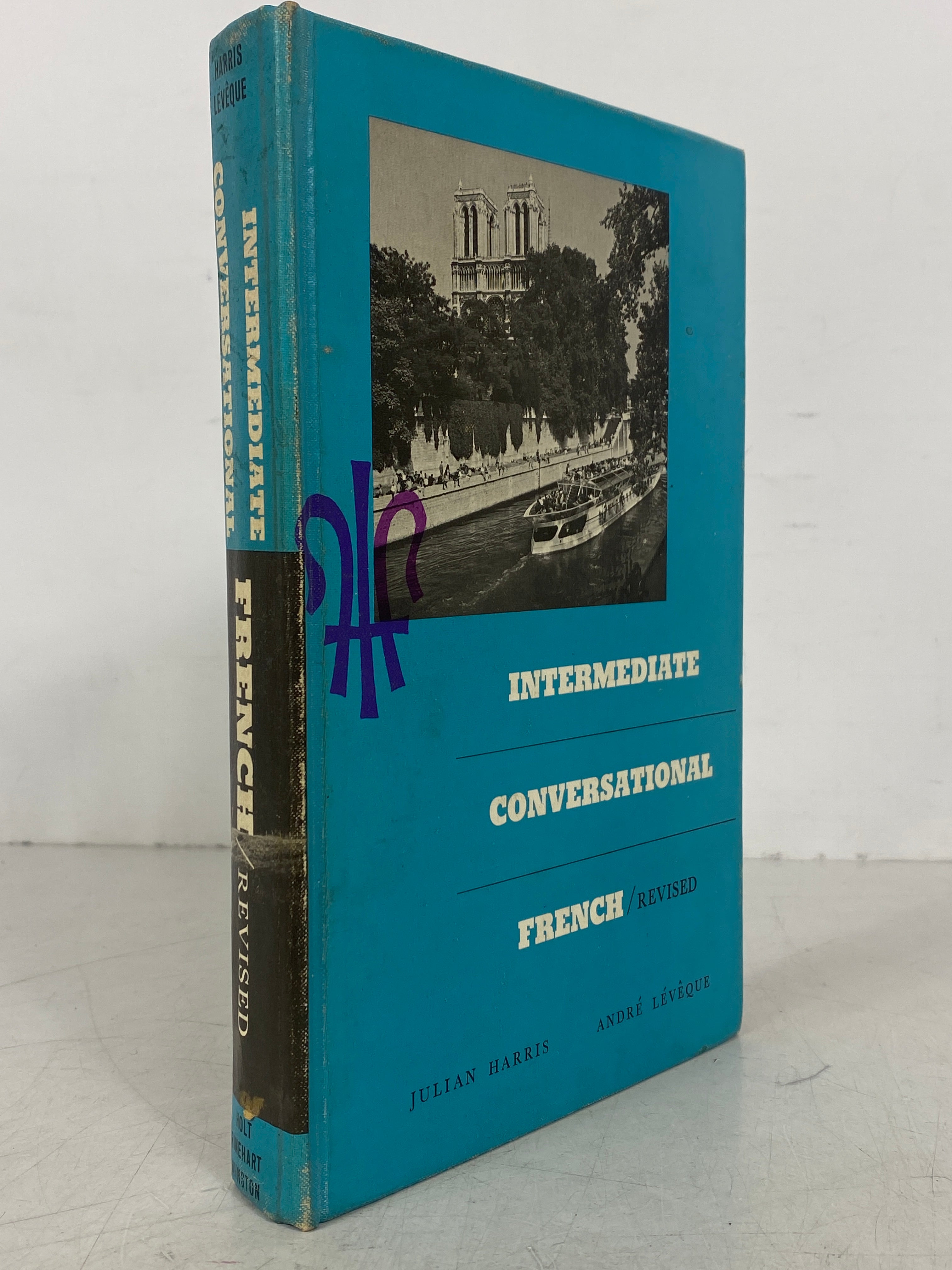 Intermediate Conversational French by Harris/Leveque 1968 Vintage Textbook HC