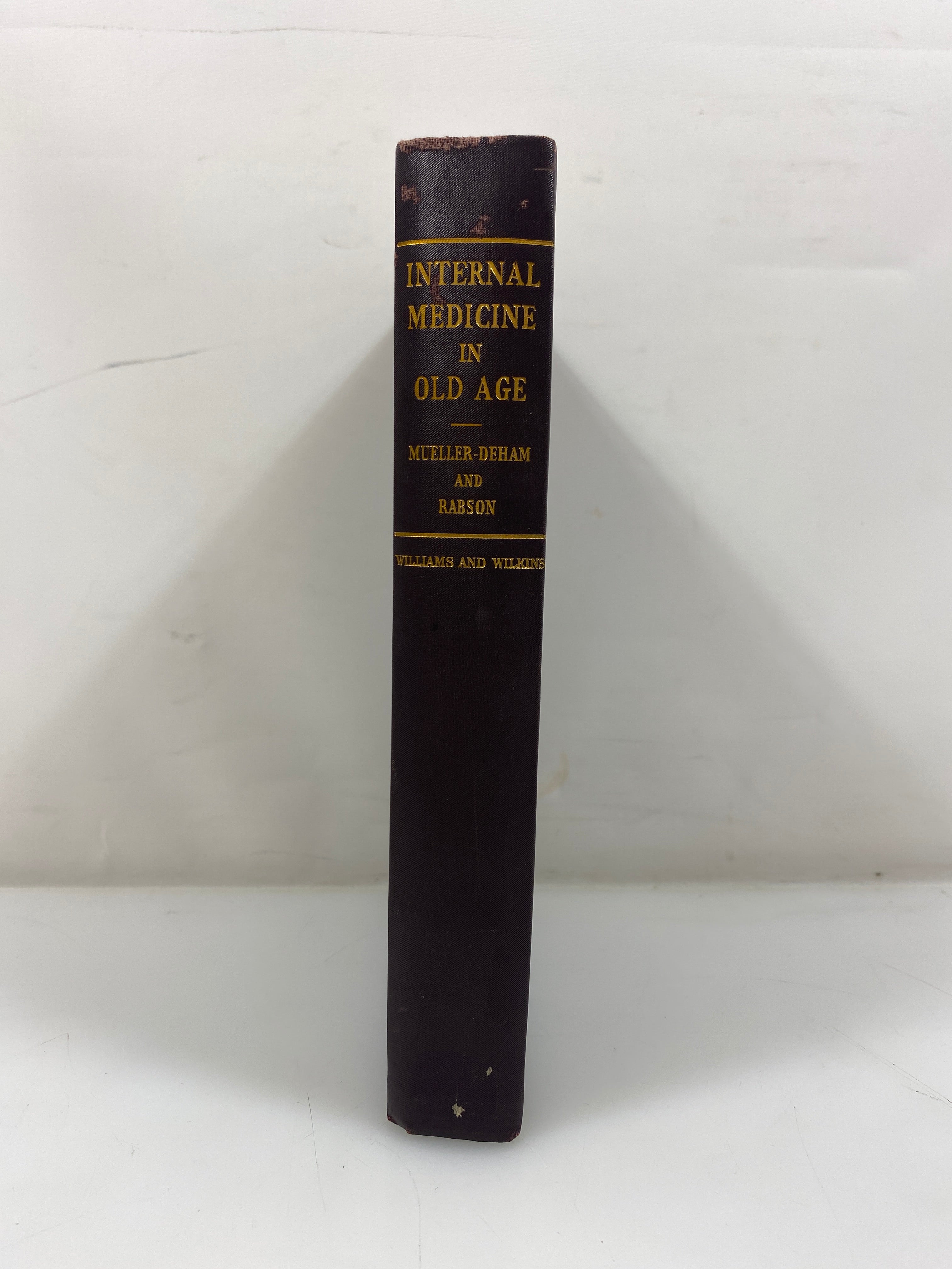 Internal Medicine in Old Age by Mueller-Deham/Rabson Ex-library 1942 HC